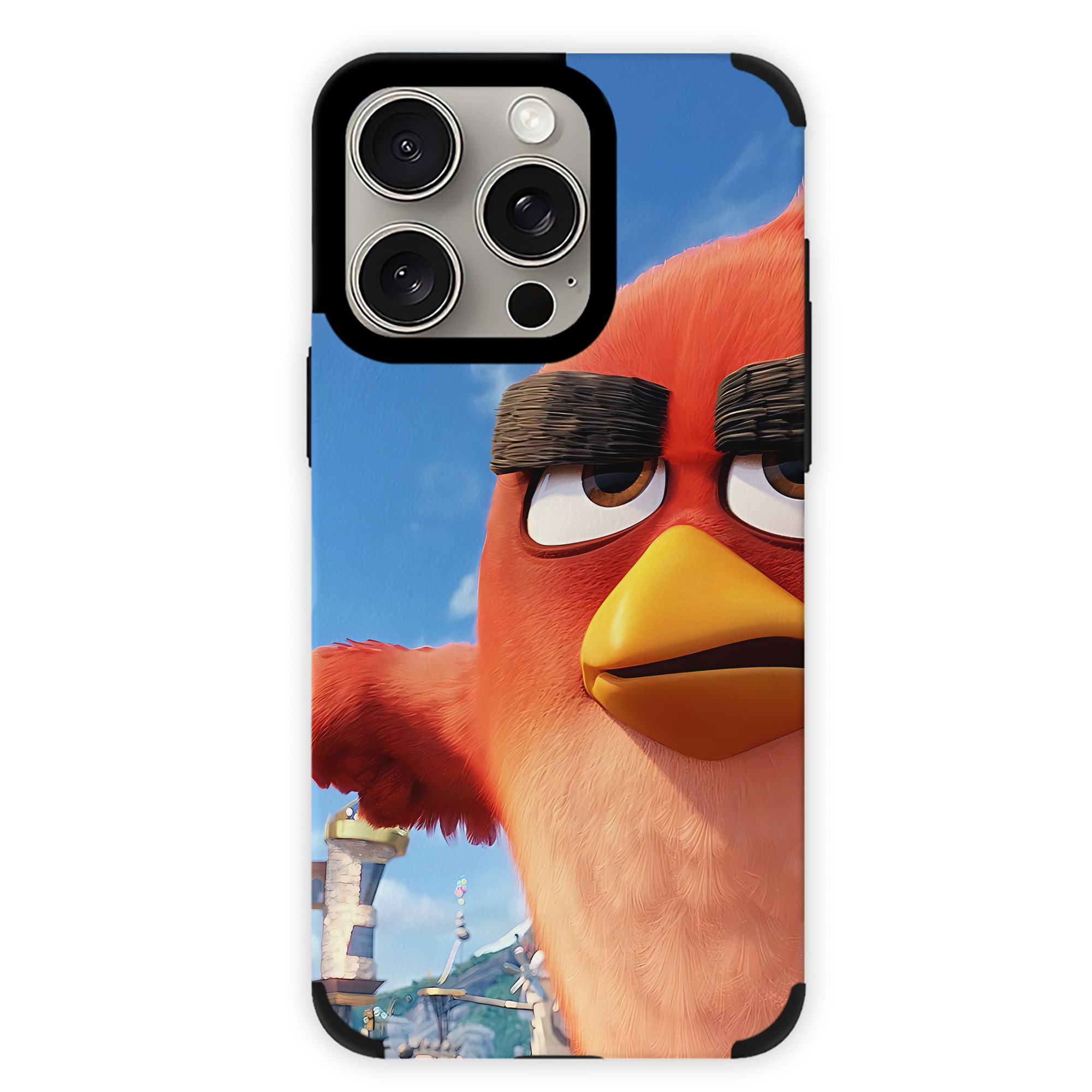 （画像用） Angry Birds アングリーバード 【iPhone15ProMax対応】 PUレザー スマホケース 耐衝撃＆黄変防止