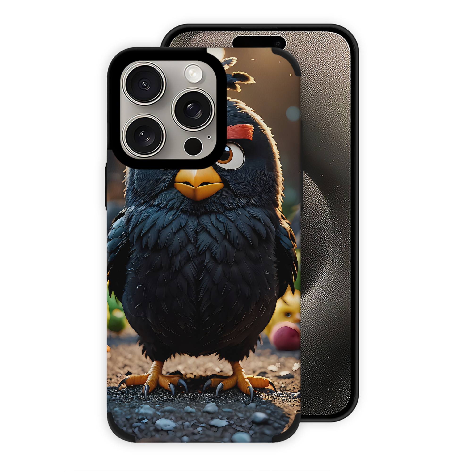 （画像用） Angry Birds アングリーバード 【iPhone15ProMax対応】 PUレザー スマホケース 耐衝撃＆黄変防止