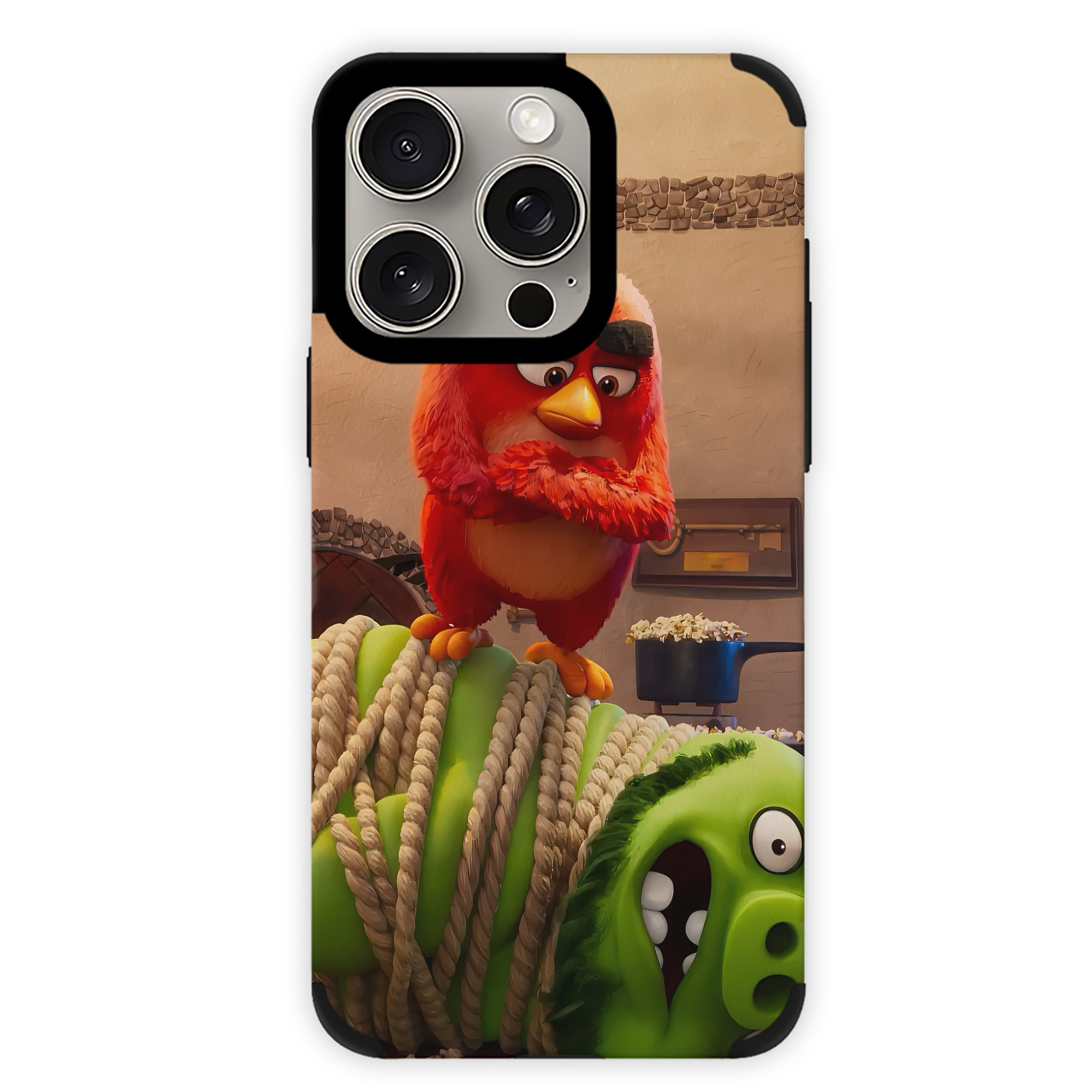 （画像用） Angry Birds アングリーバード 【iPhone15ProMax対応】 PUレザー スマホケース 耐衝撃＆黄変防止