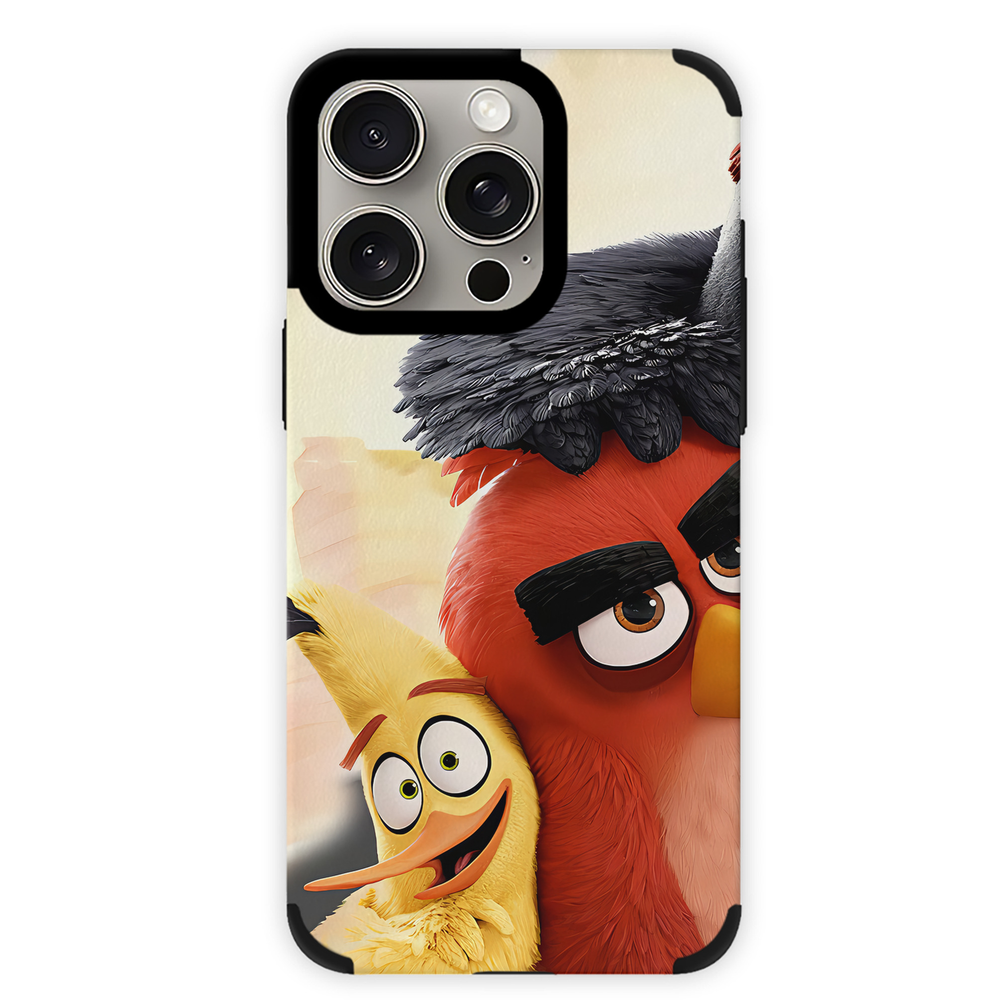 （画像用） Angry Birds アングリーバード 【iPhone15ProMax対応】 PUレザー スマホケース 耐衝撃＆黄変防止