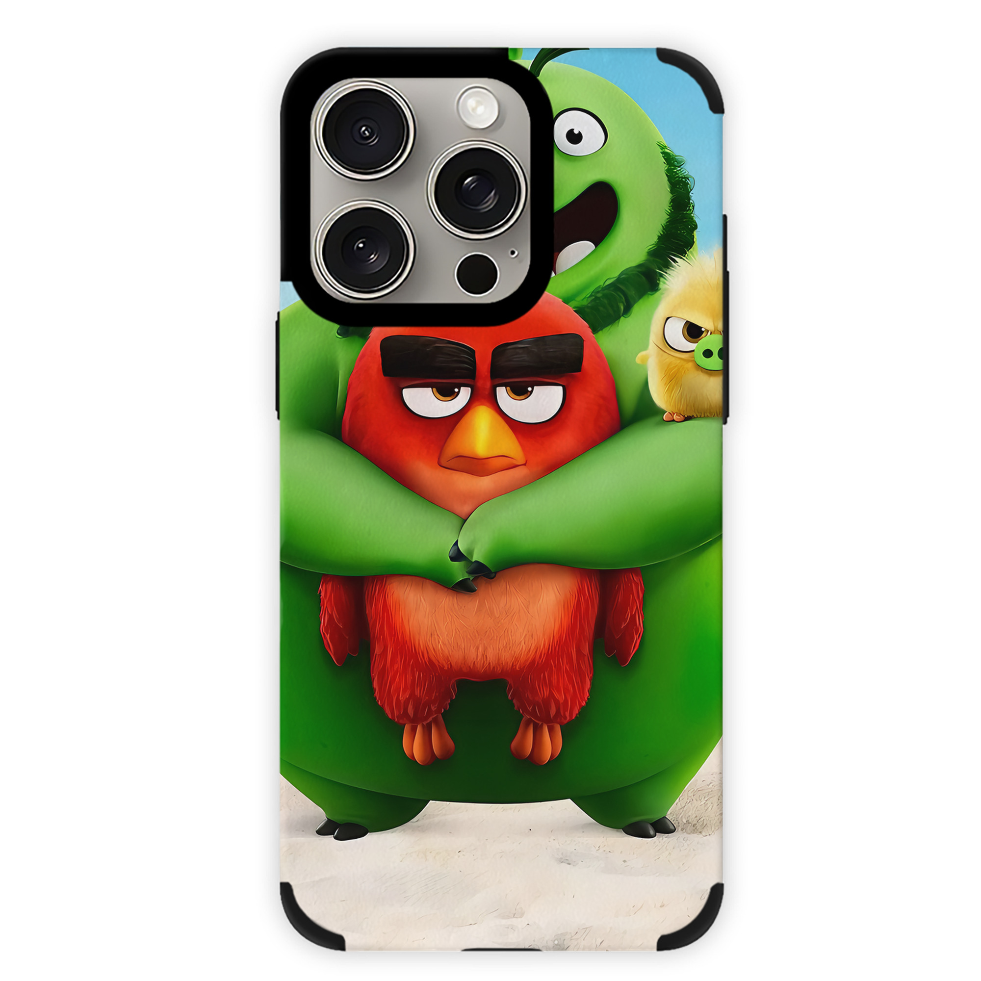 （画像用） Angry Birds アングリーバード 【iPhone15ProMax対応】 PUレザー スマホケース 耐衝撃＆黄変防止