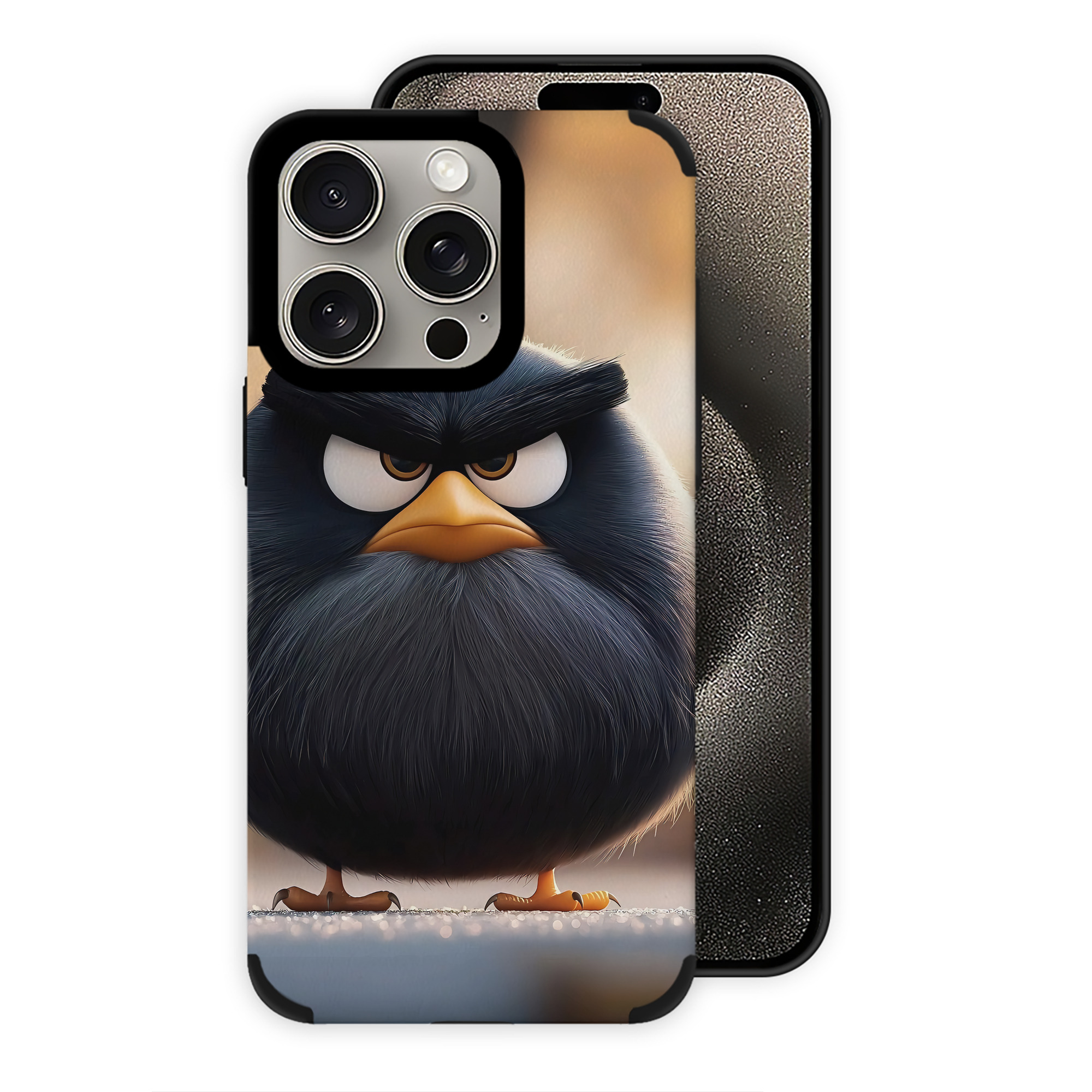 （画像用） Angry Birds アングリーバード 【iPhone15ProMax対応】 PUレザー スマホケース 耐衝撃＆黄変防止