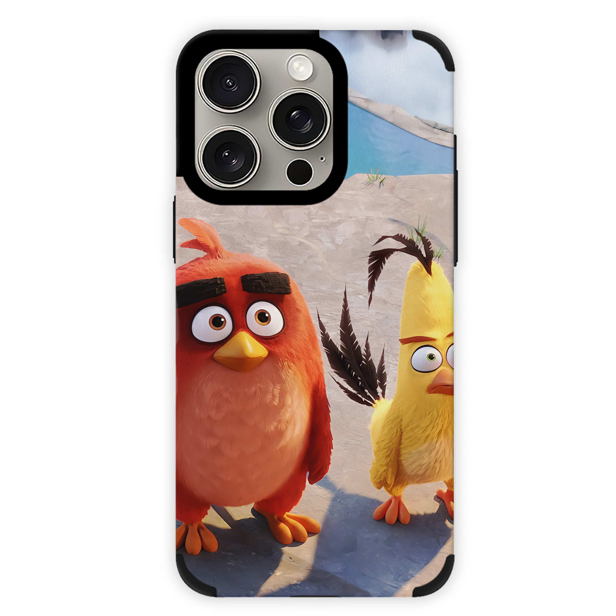 （画像用） Angry Birds アングリーバード 【iPhone15ProMax対応】 PUレザー スマホケース 耐衝撃＆黄変防止
