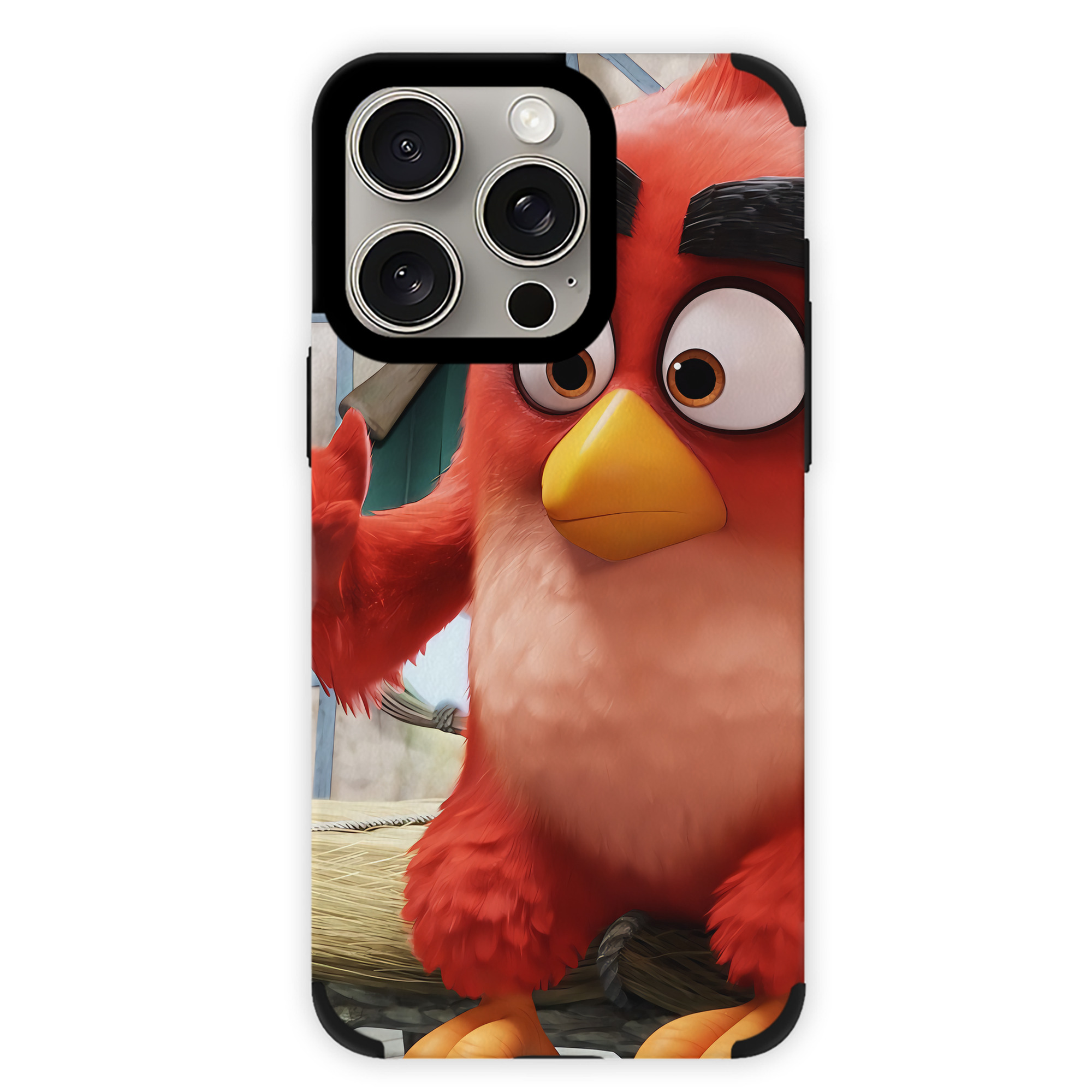（画像用） Angry Birds アングリーバード 【iPhone15ProMax対応】 PUレザー スマホケース 耐衝撃＆黄変防止