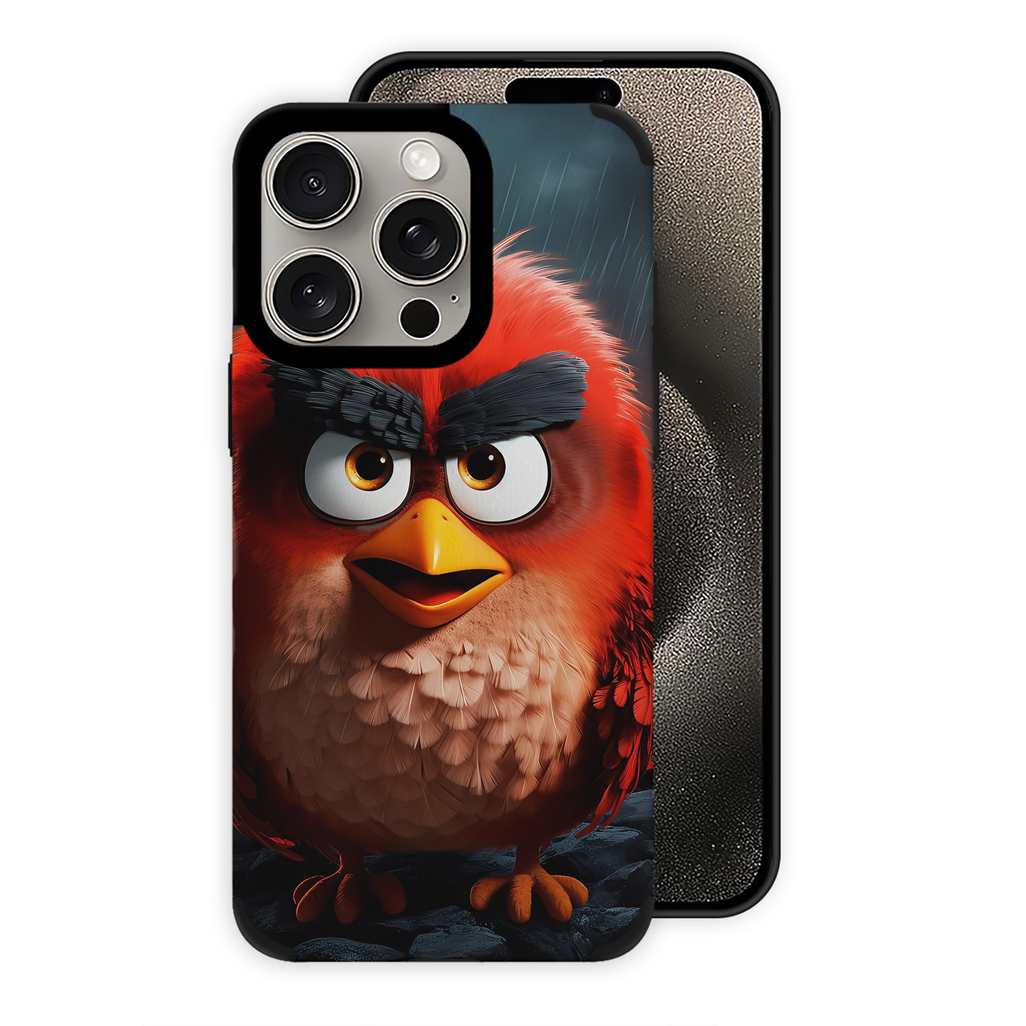 （画像用） Angry Birds アングリーバード 【iPhone15ProMax対応】 PUレザー スマホケース 耐衝撃＆黄変防止