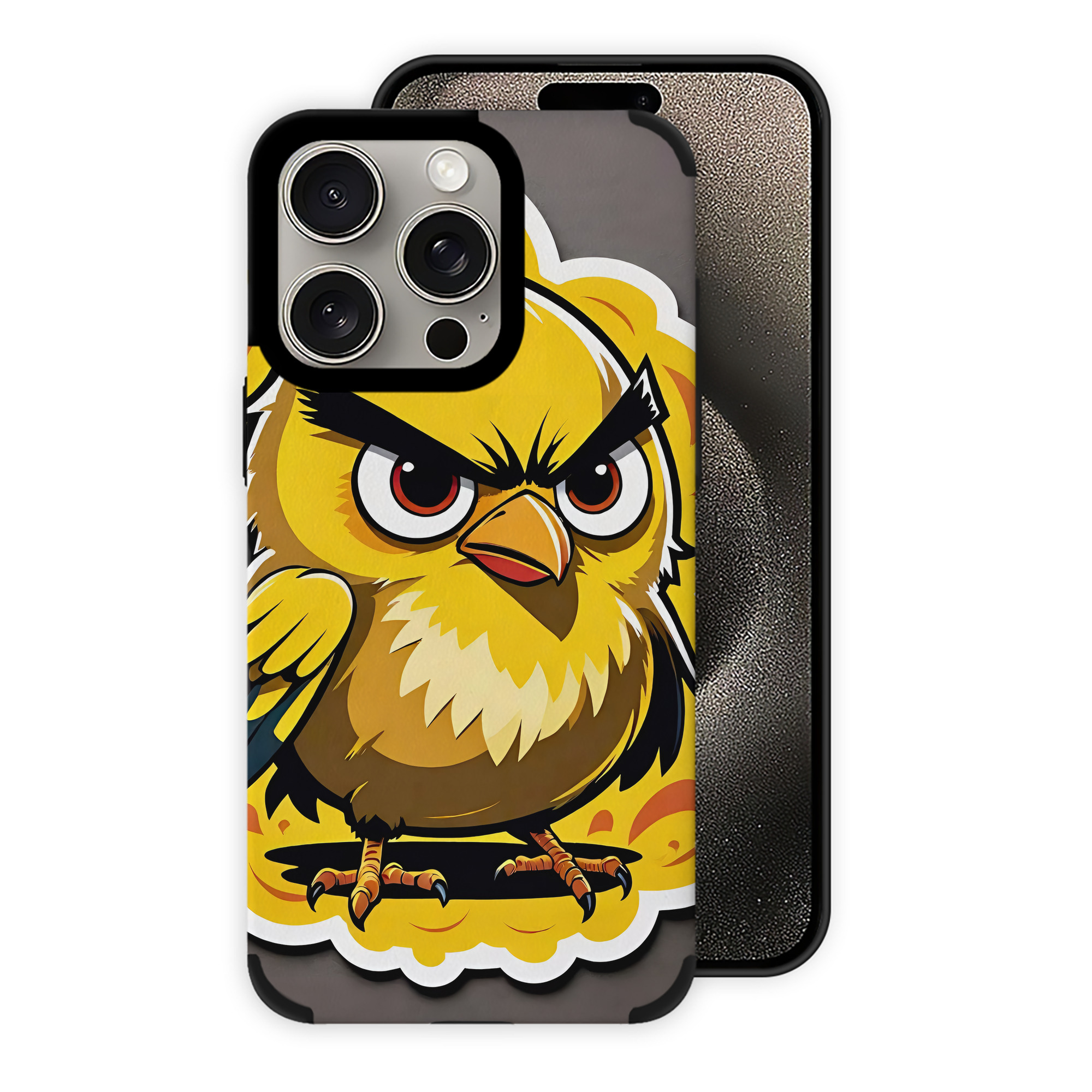 （画像用） Angry Birds アングリーバード 【iPhone15ProMax対応】 PUレザー スマホケース 耐衝撃＆黄変防止