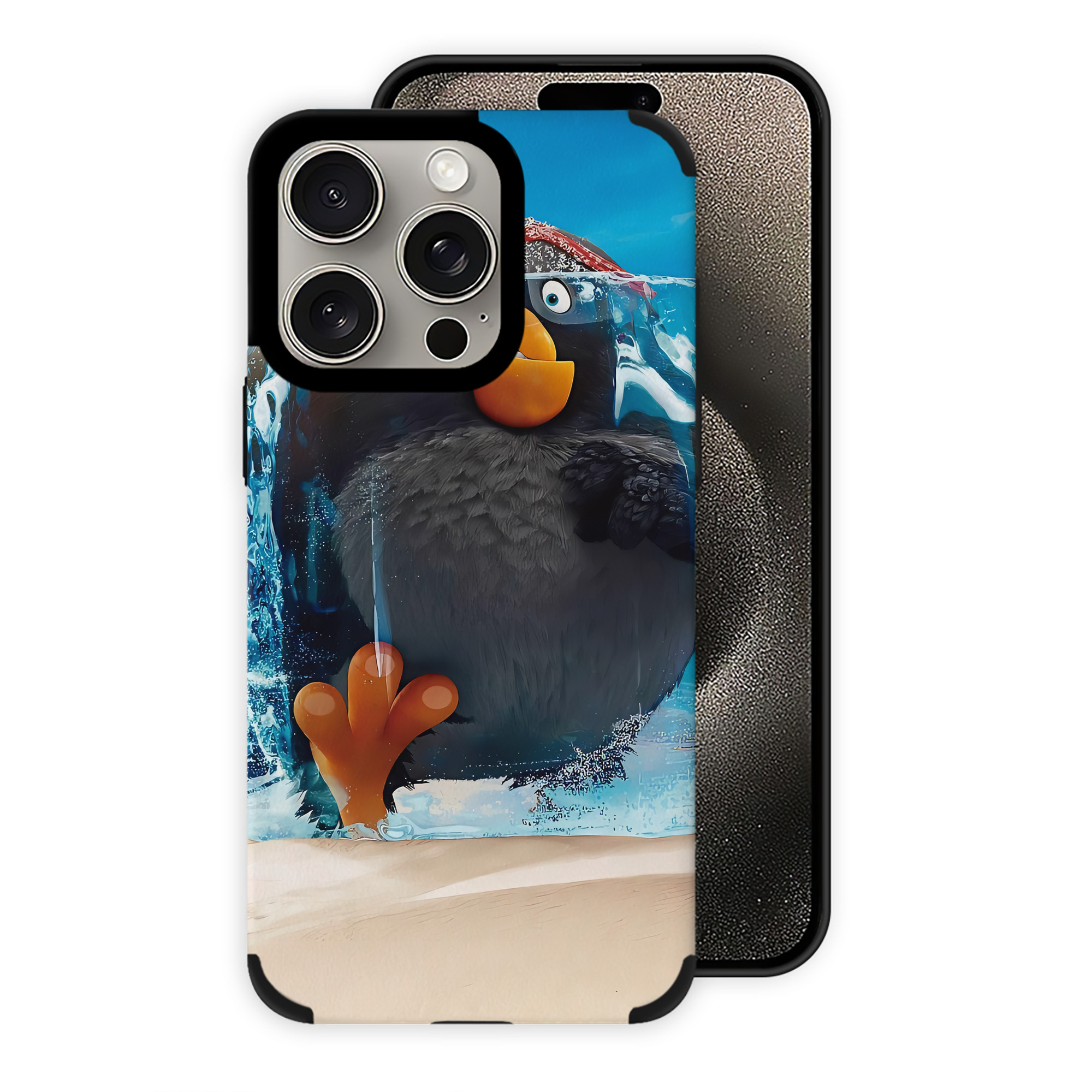 （画像用） Angry Birds アングリーバード 【iPhone15ProMax対応】 PUレザー スマホケース 耐衝撃＆黄変防止