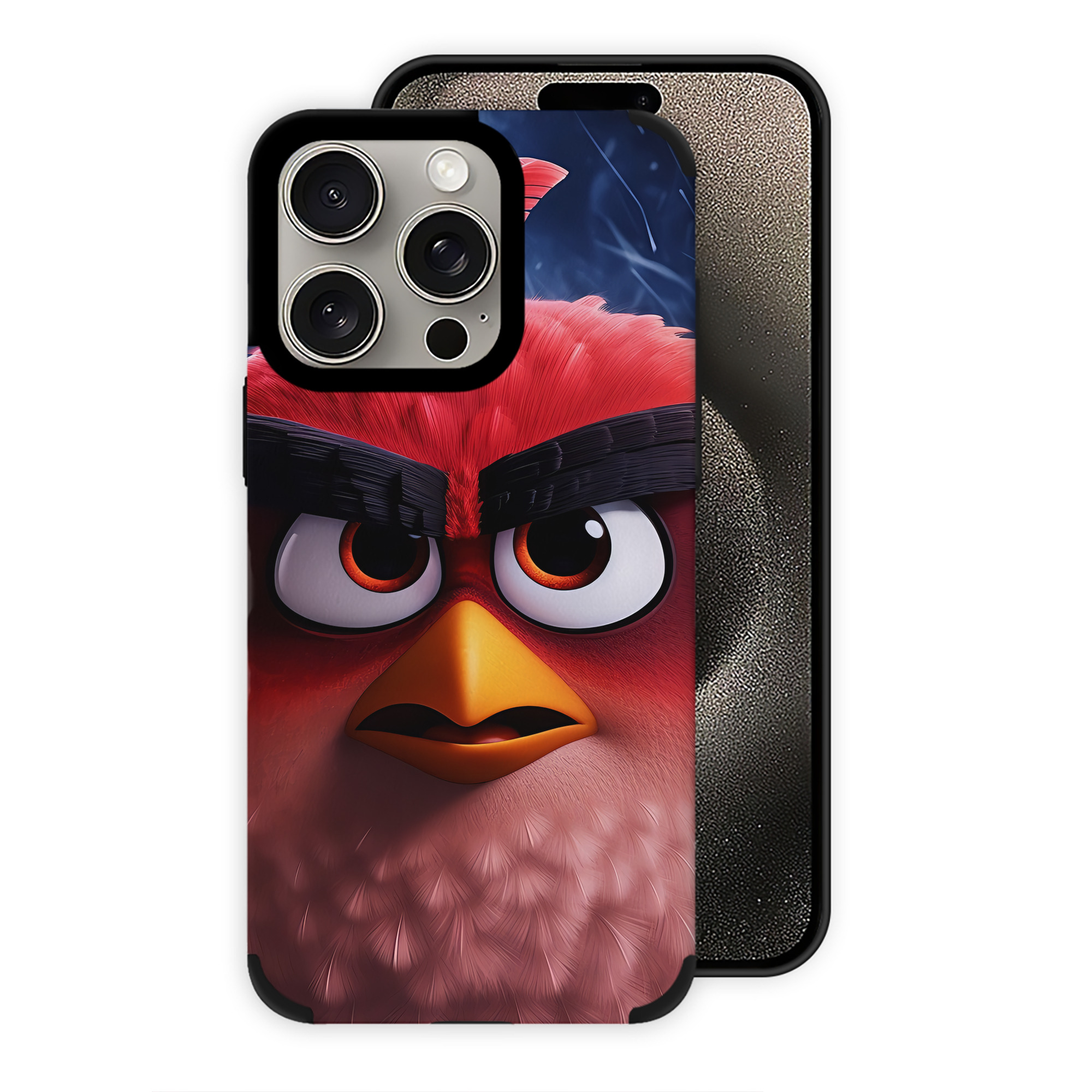 （画像用） Angry Birds アングリーバード 【iPhone15ProMax対応】 PUレザー スマホケース 耐衝撃＆黄変防止