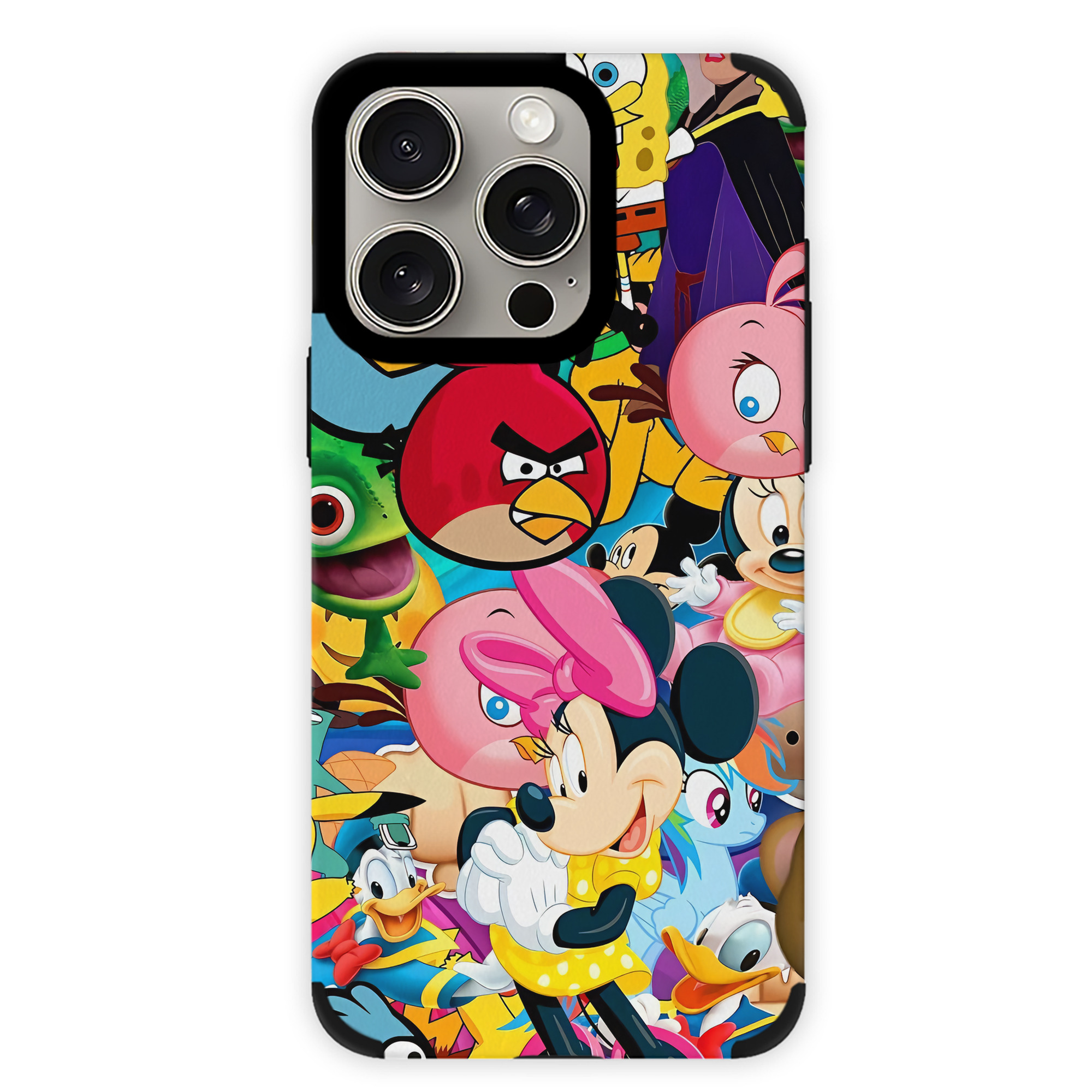 （画像用） Angry Birds アングリーバード 【iPhone15ProMax対応】 PUレザー スマホケース 耐衝撃＆黄変防止