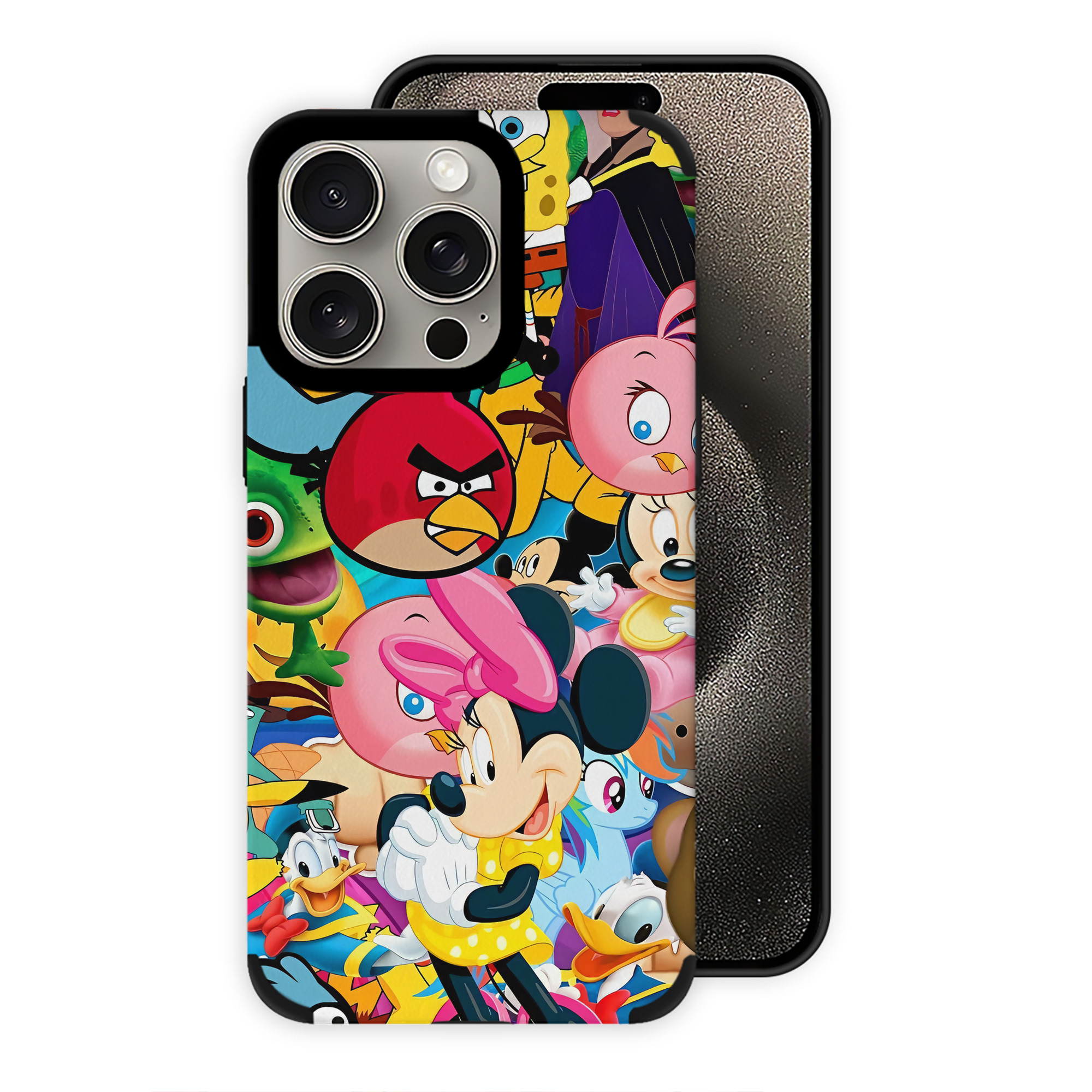 （画像用） Angry Birds アングリーバード 【iPhone15ProMax対応】 PUレザー スマホケース 耐衝撃＆黄変防止