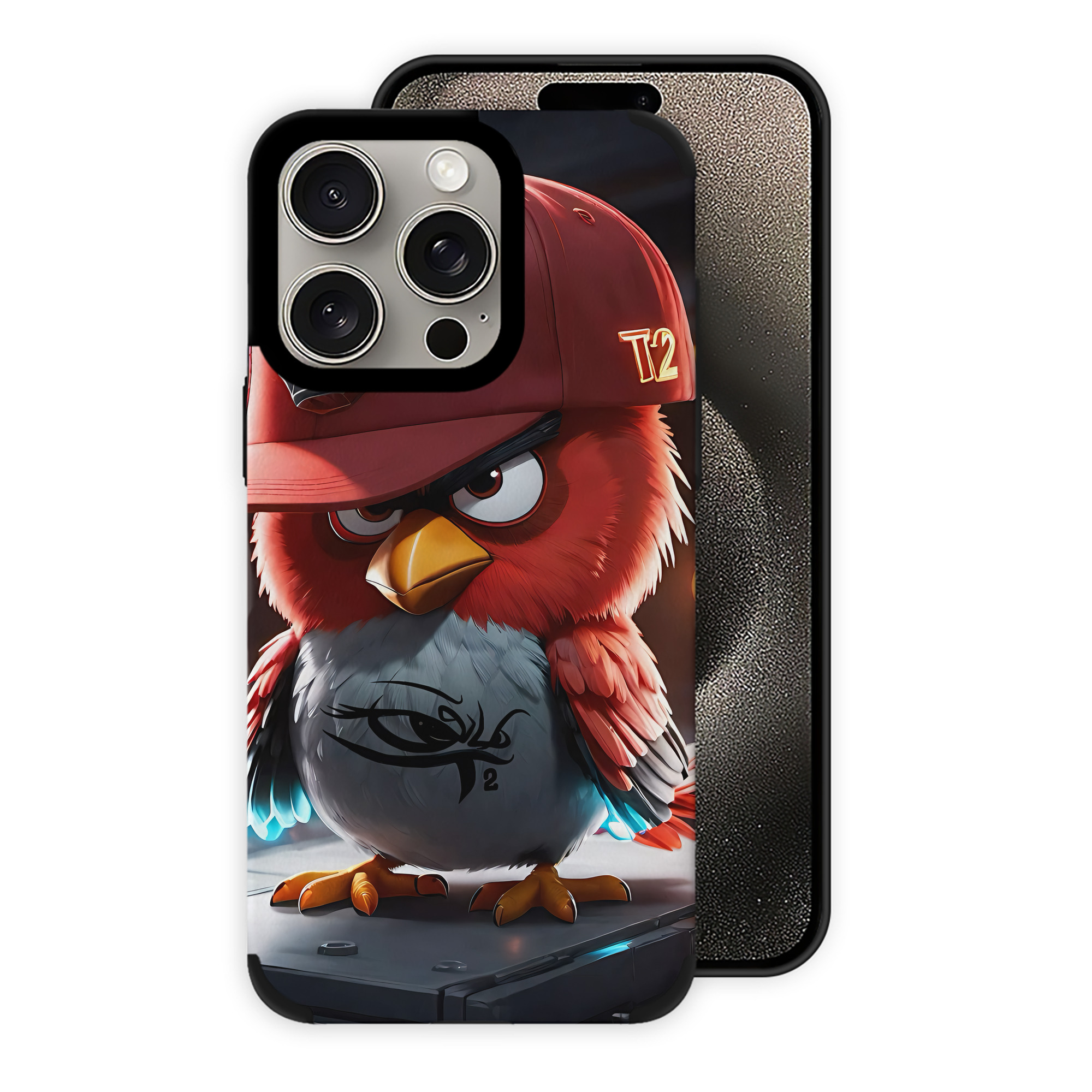 （画像用） Angry Birds アングリーバード 【iPhone15ProMax対応】 PUレザー スマホケース 耐衝撃＆黄変防止