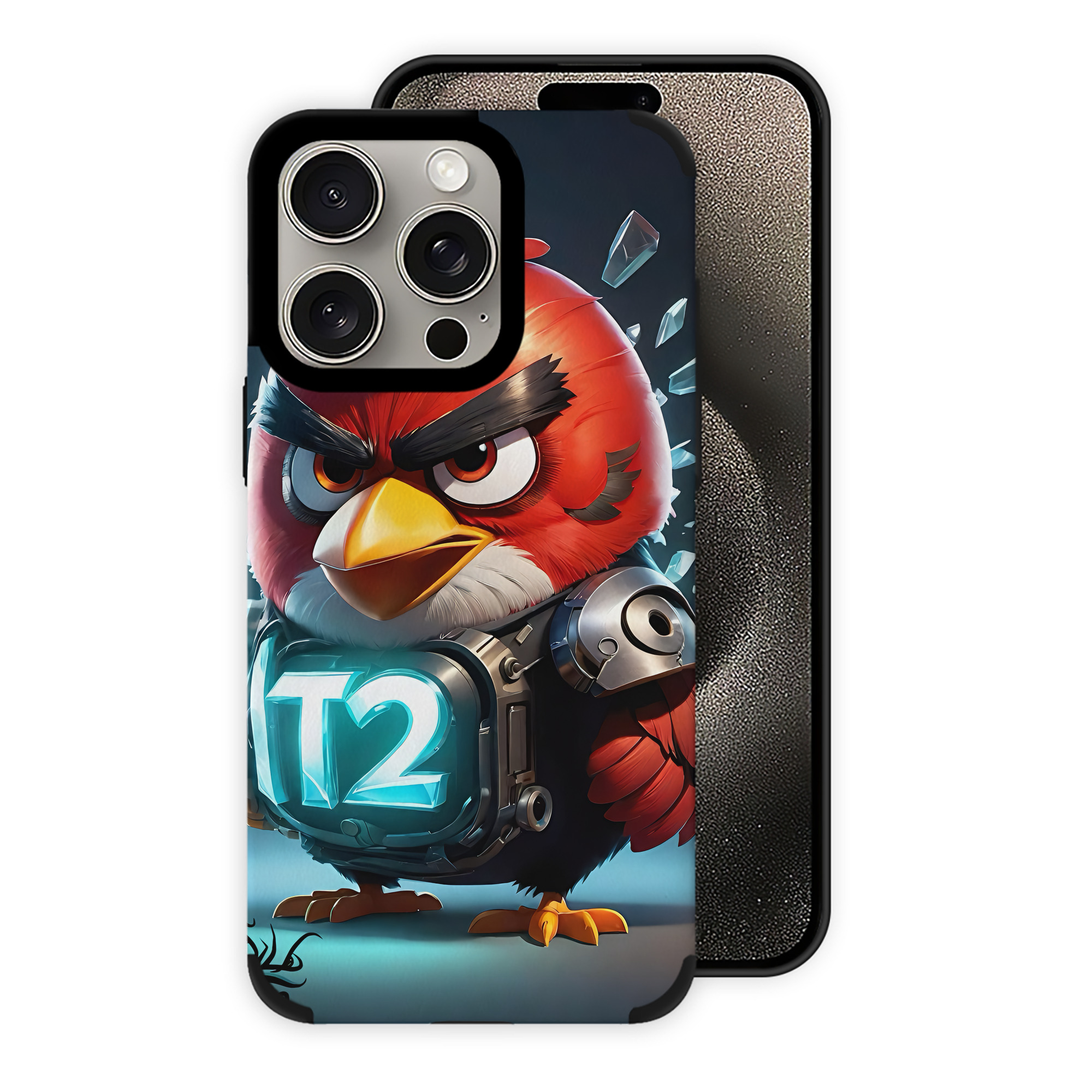 （画像用） Angry Birds アングリーバード 【iPhone15ProMax対応】 PUレザー スマホケース 耐衝撃＆黄変防止