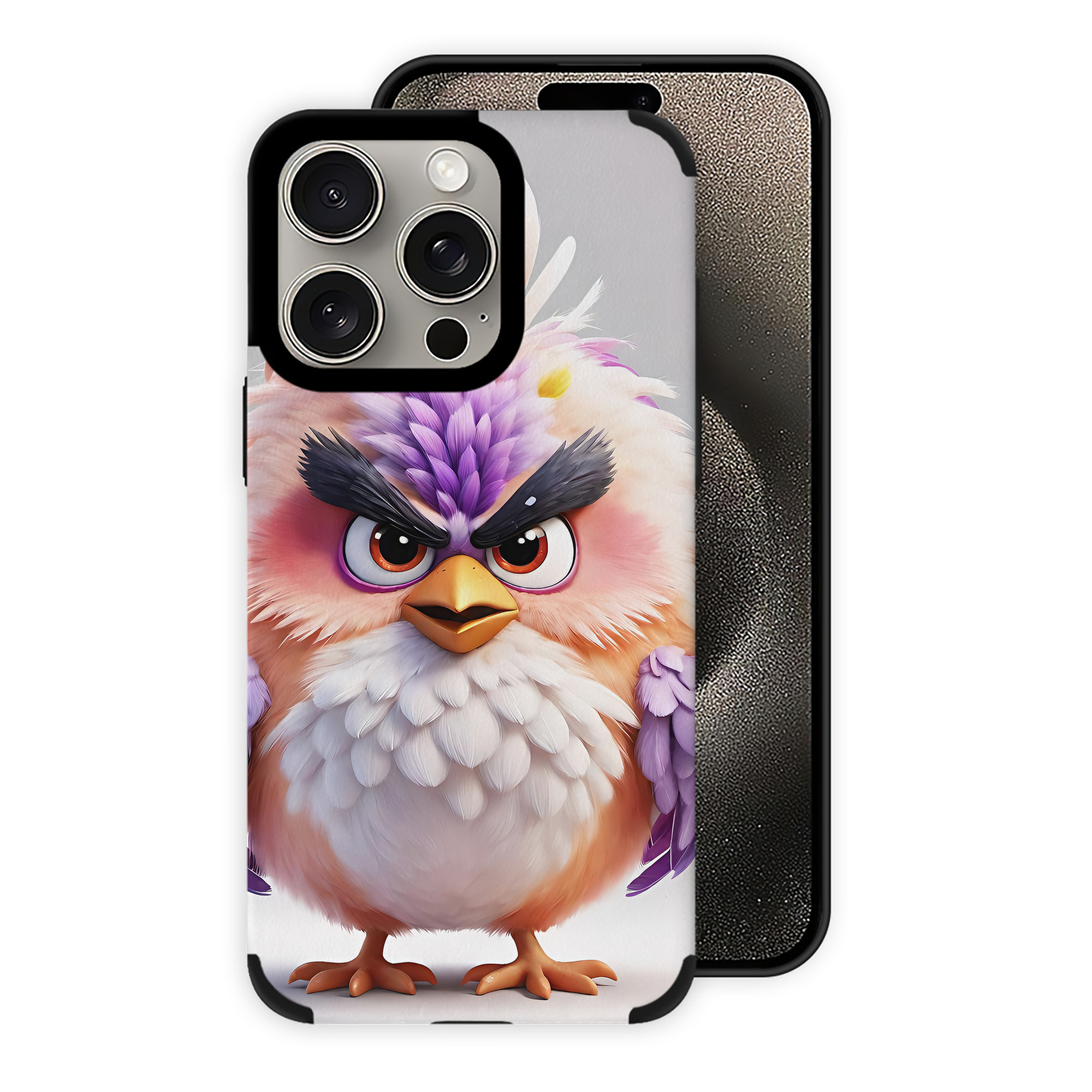 （画像用） Angry Birds アングリーバード 【iPhone15ProMax対応】 PUレザー スマホケース 耐衝撃＆黄変防止