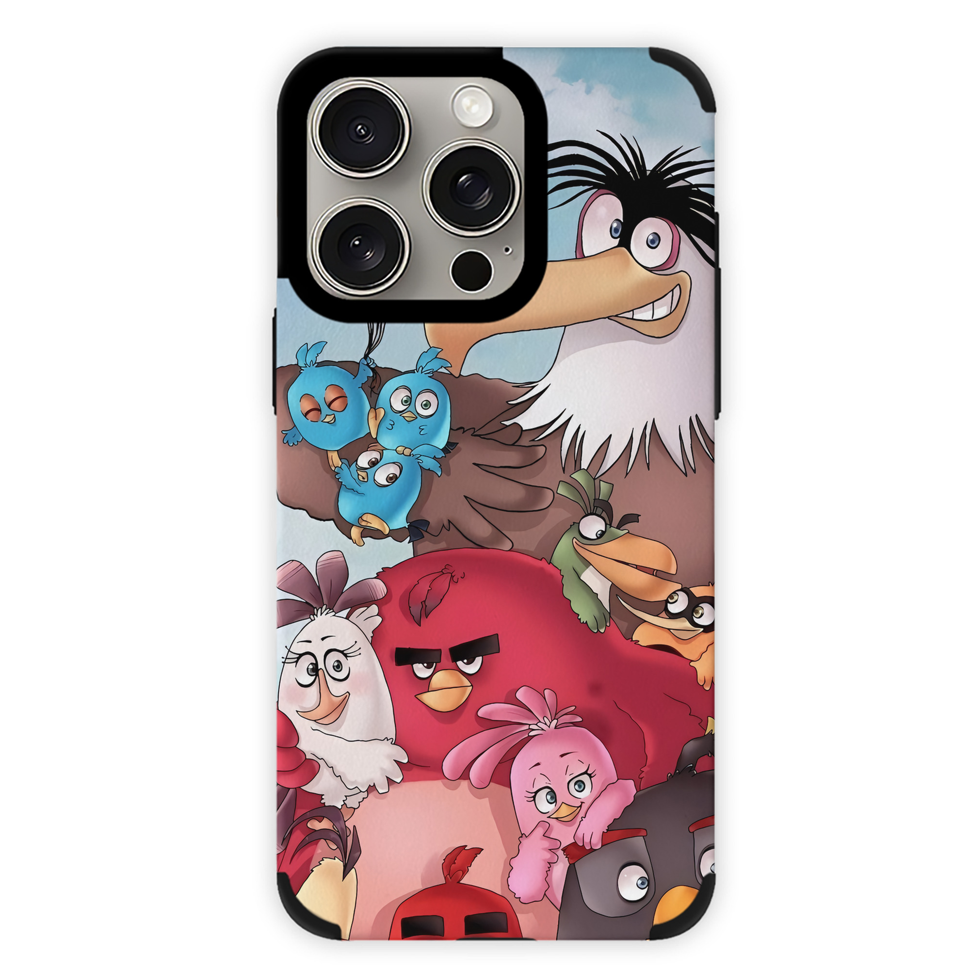 （画像用） Angry Birds アングリーバード 【iPhone15ProMax対応】 PUレザー スマホケース 耐衝撃＆黄変防止