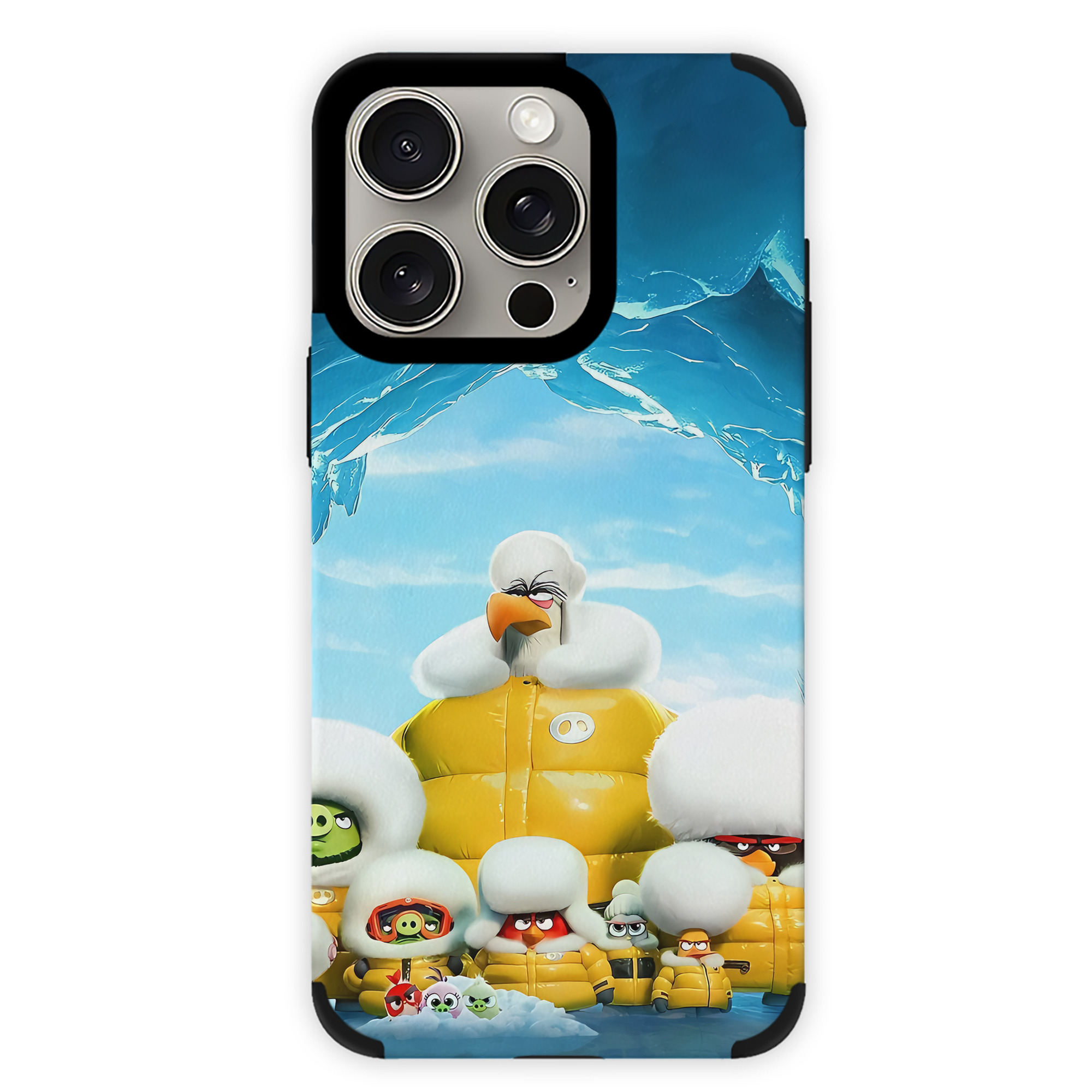 （画像用） Angry Birds アングリーバード 【iPhone15ProMax対応】 PUレザー スマホケース 耐衝撃＆黄変防止
