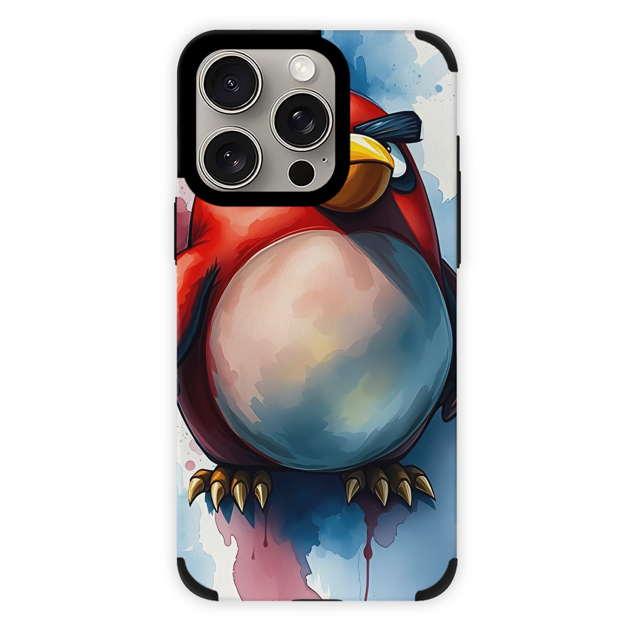 （画像用） Angry Birds アングリーバード 【iPhone15ProMax対応】 PUレザー スマホケース 耐衝撃＆黄変防止
