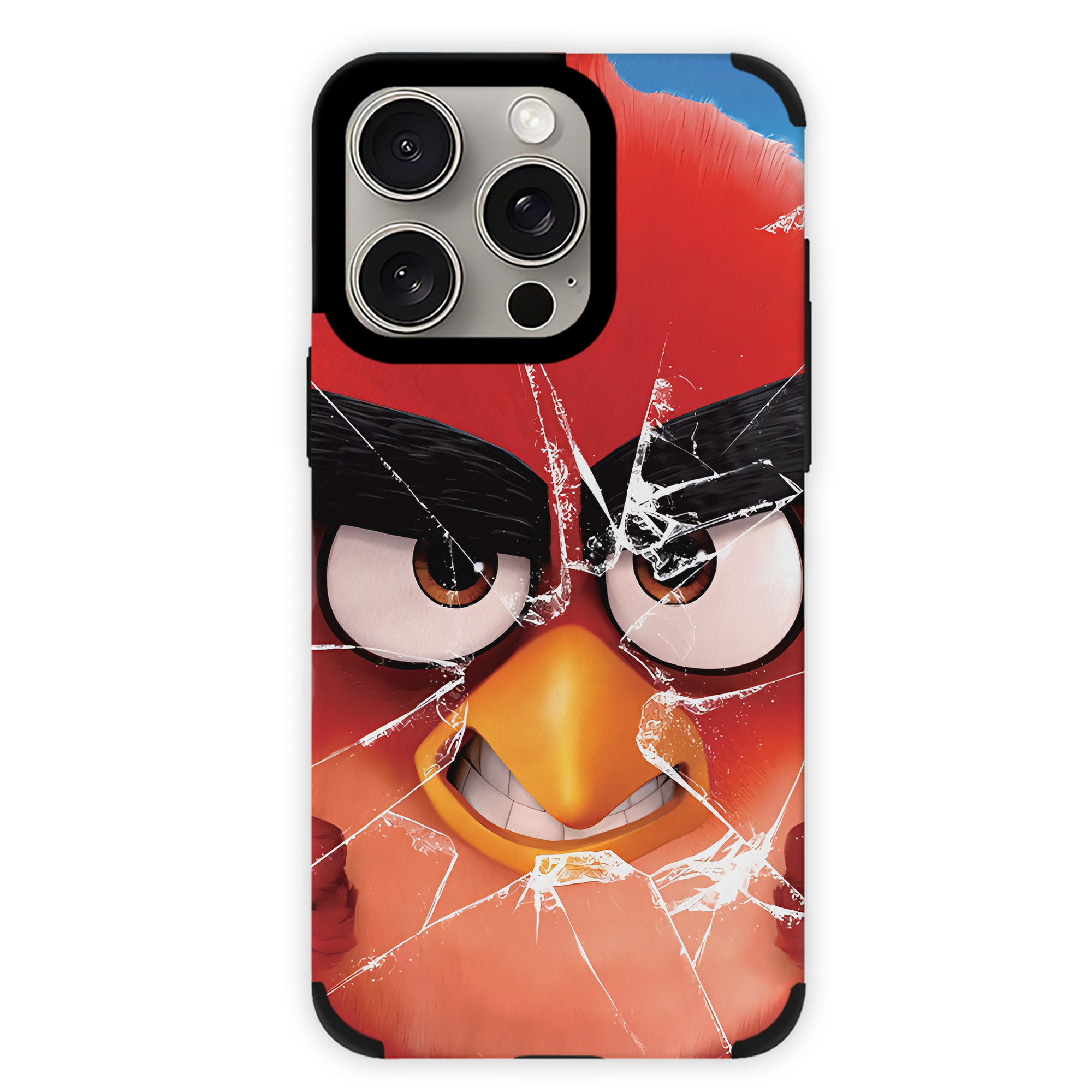 （画像用） Angry Birds アングリーバード 【iPhone15ProMax対応】 PUレザー スマホケース 耐衝撃＆黄変防止