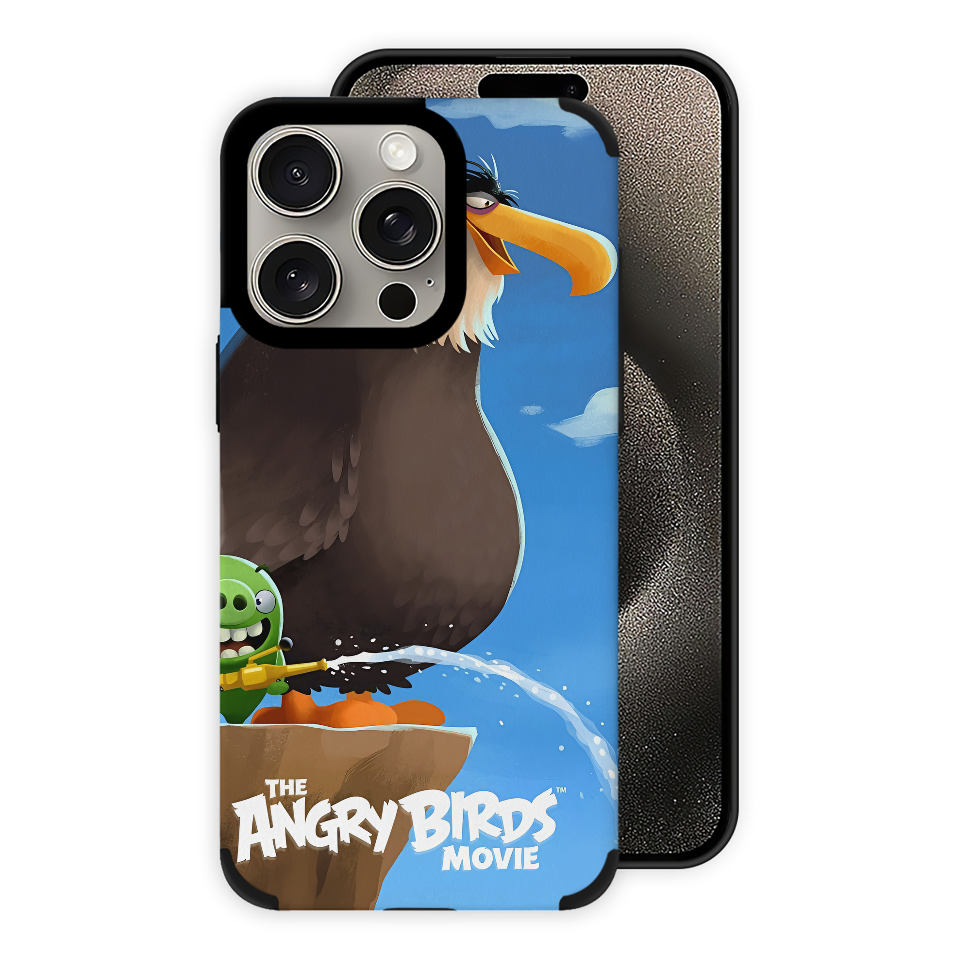 （画像用） Angry Birds アングリーバード 【iPhone15ProMax対応】 PUレザー スマホケース 耐衝撃＆黄変防止