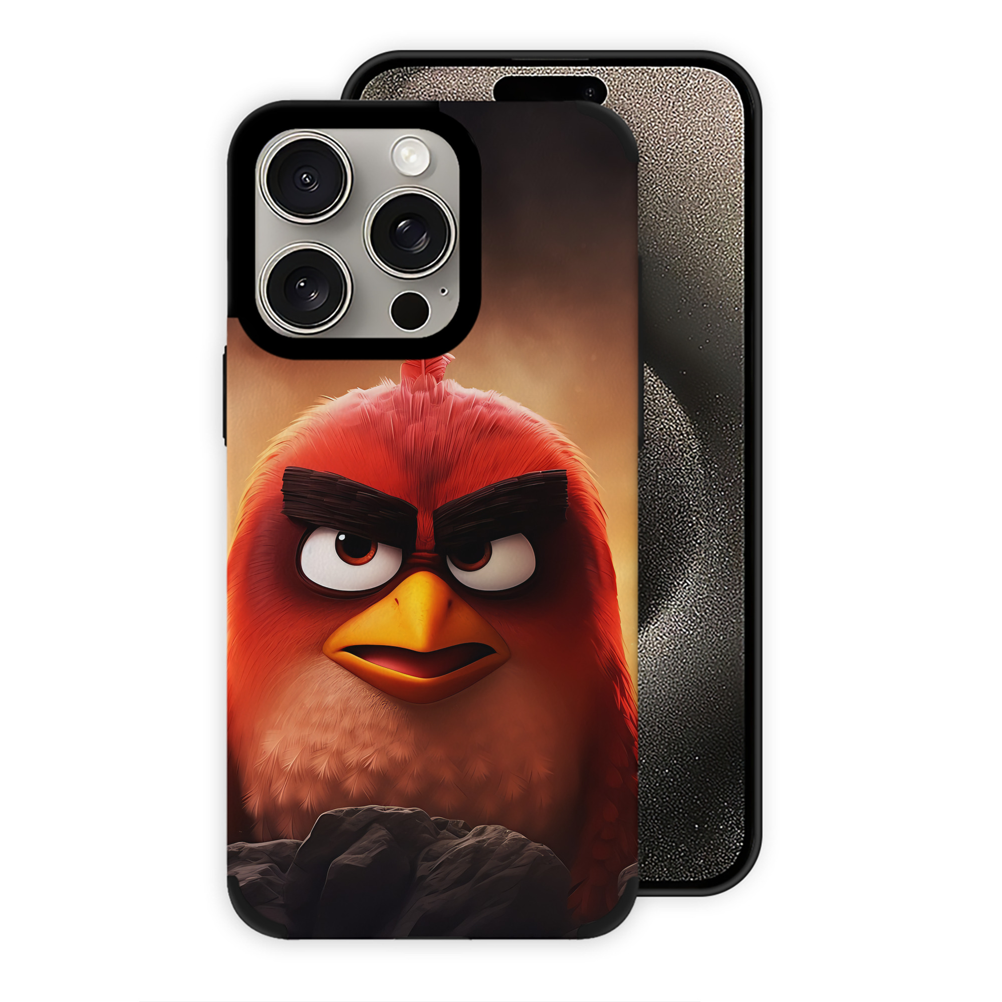 （画像用） Angry Birds アングリーバード 【iPhone15ProMax対応】 PUレザー スマホケース 耐衝撃＆黄変防止