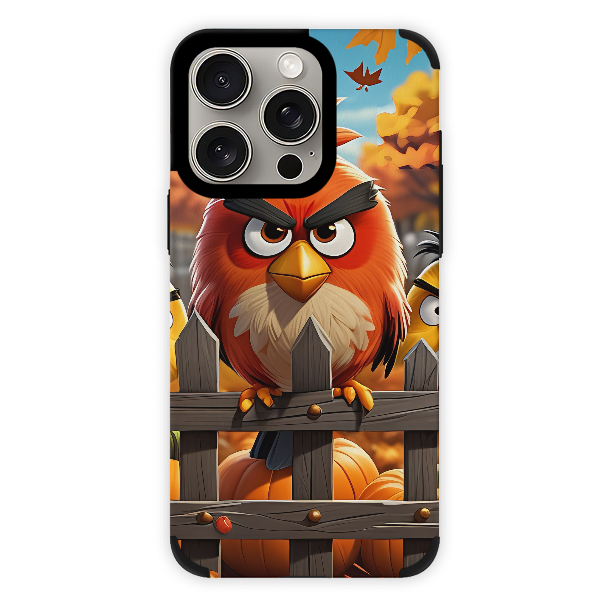 （画像用） Angry Birds アングリーバード 【iPhone15ProMax対応】 PUレザー スマホケース 耐衝撃＆黄変防止
