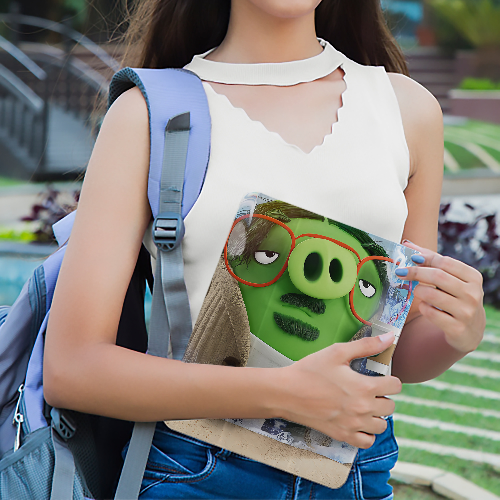 Angry Birds アングリーバード IPad ケース ペン収納付き 三つ折りスタンド PUレザー×シリコン 対応機種9.5/10.5/10.9インチ