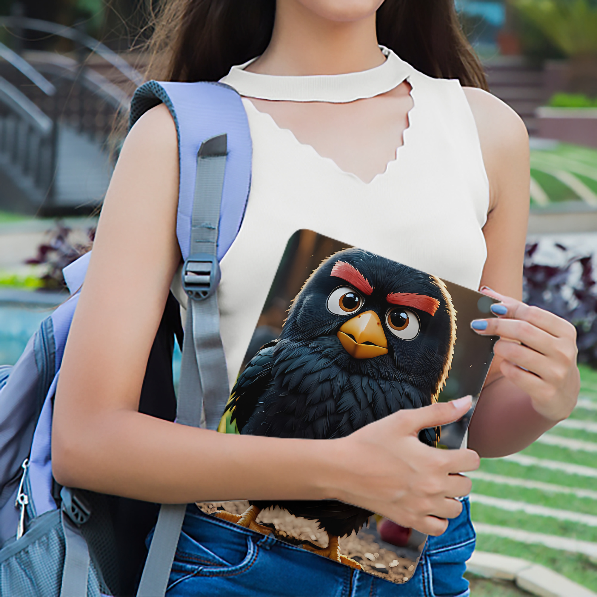 Angry Birds アングリーバード IPad ケース ペン収納付き 三つ折りスタンド PUレザー×シリコン 対応機種9.5/10.5/10.9インチ