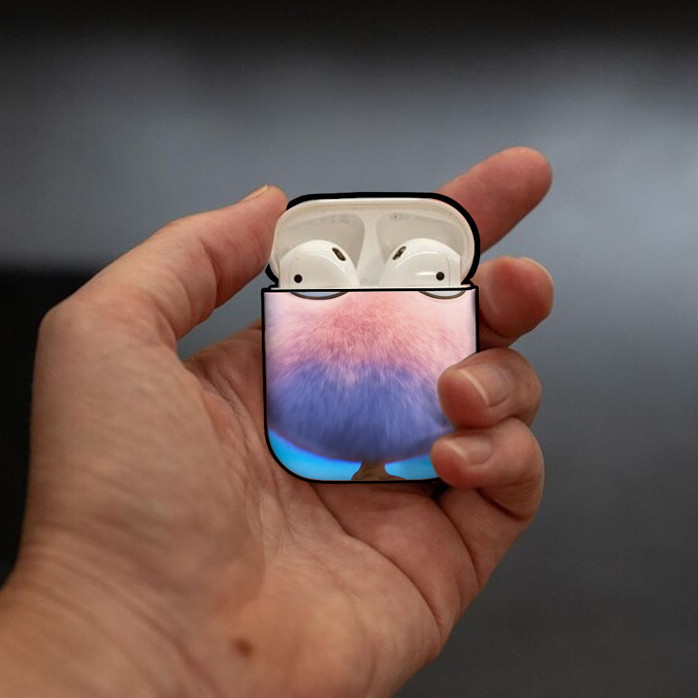 Angry Birds アングリーバード AirPods 第2世代保護ケース ハードシェル ブラック 耐衝撃・防指紋・カラビナ付き