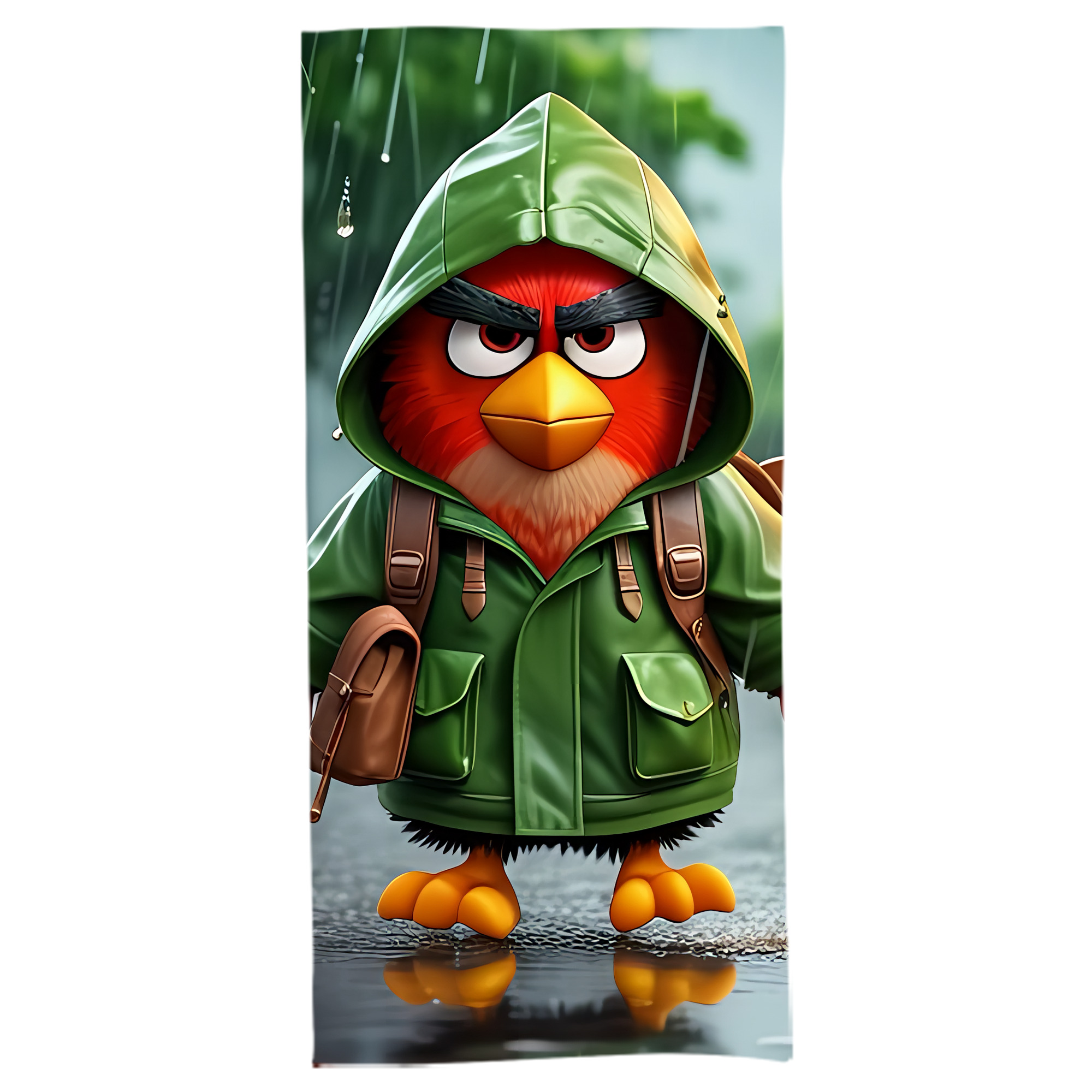 （画像用） Angry Birds アングリーバード 大判バスタオル 70×140cm 吸水速乾 柔らかい肌触り