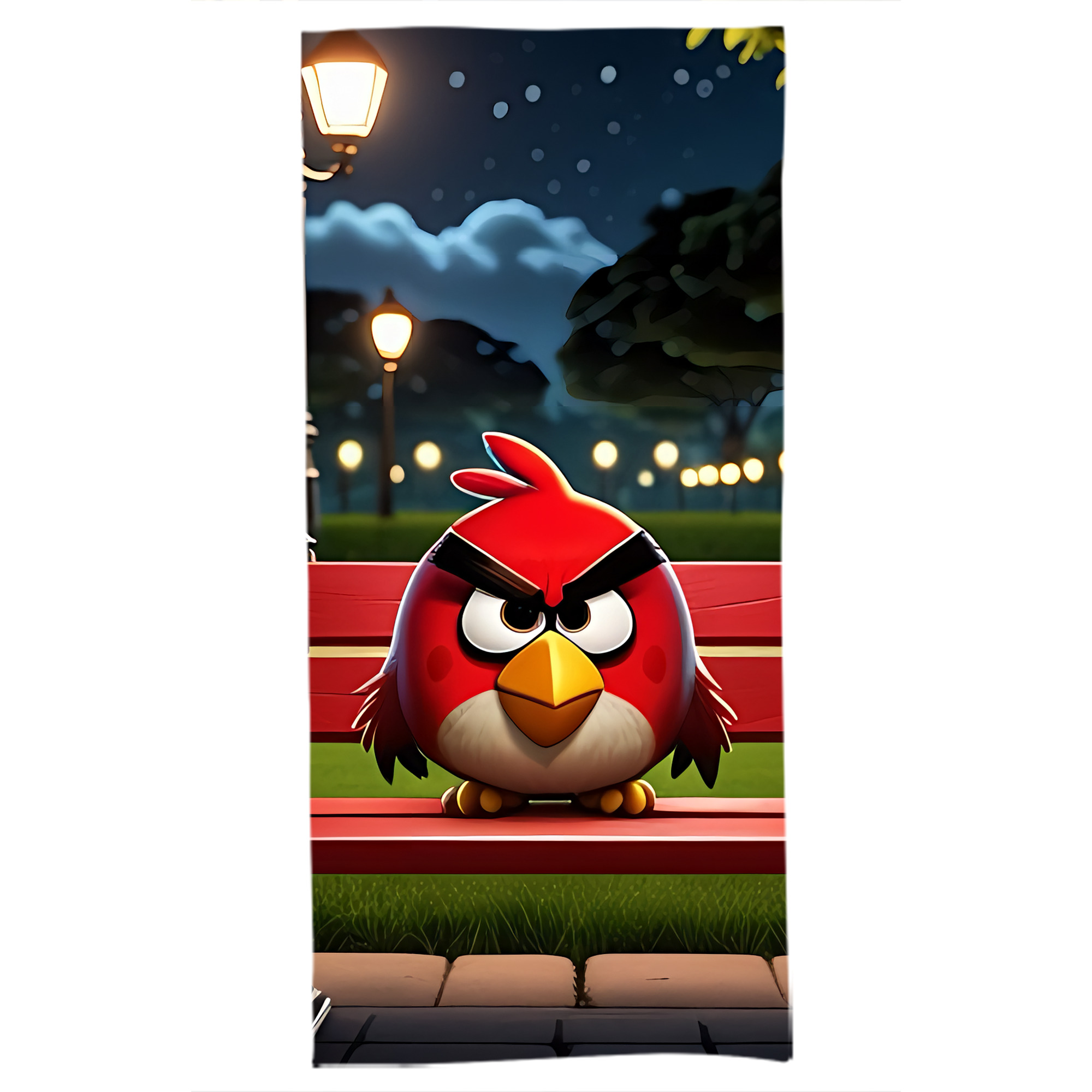 （画像用） Angry Birds アングリーバード 大判バスタオル 70×140cm 吸水速乾 柔らかい肌触り