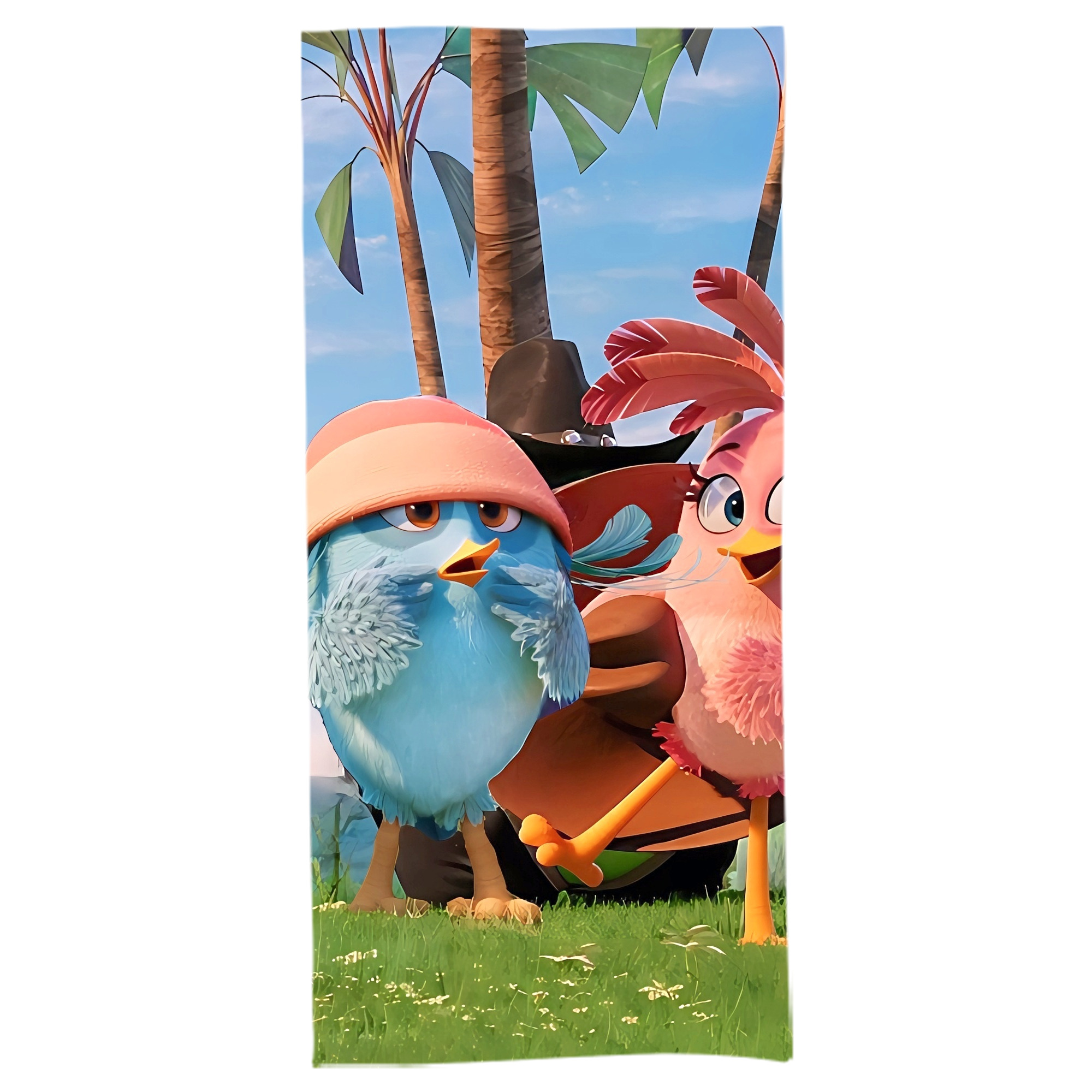 （画像用） Angry Birds アングリーバード 大判バスタオル 70×140cm 吸水速乾 柔らかい肌触り