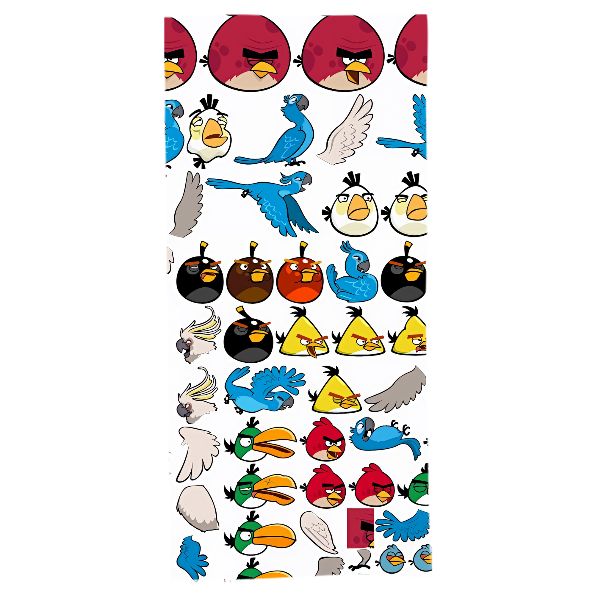（画像用） Angry Birds アングリーバード 大判バスタオル 70×140cm 吸水速乾 柔らかい肌触り