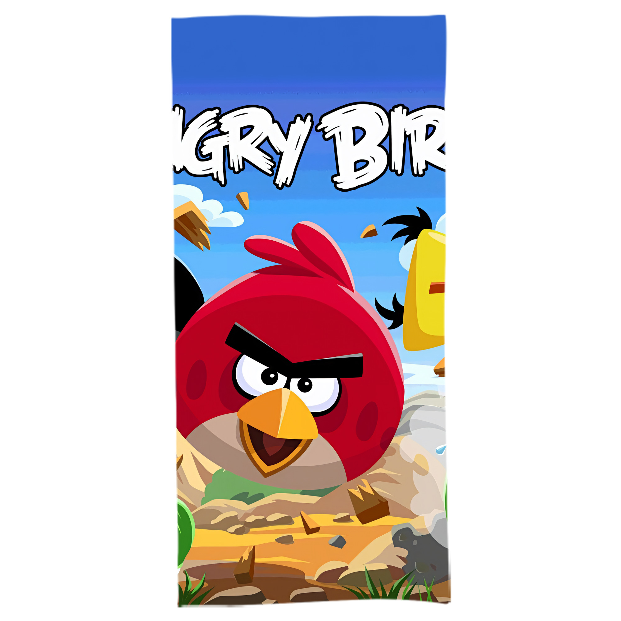 （画像用） Angry Birds アングリーバード 大判バスタオル 70×140cm 吸水速乾 柔らかい肌触り