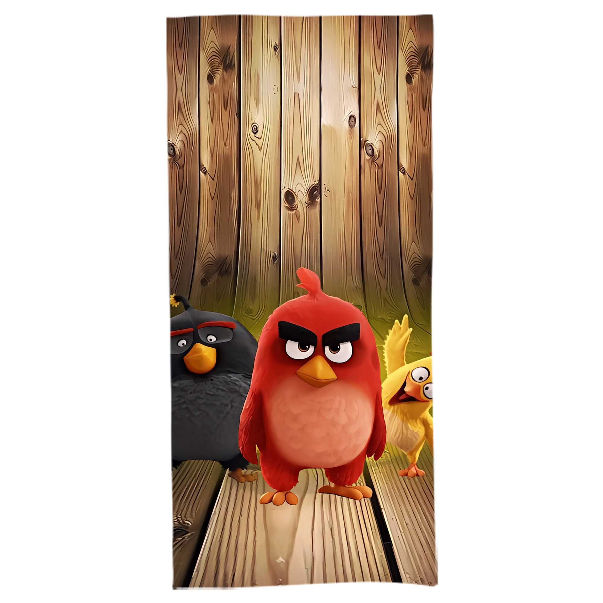 （画像用） Angry Birds アングリーバード 大判バスタオル 70×140cm 吸水速乾 柔らかい肌触り