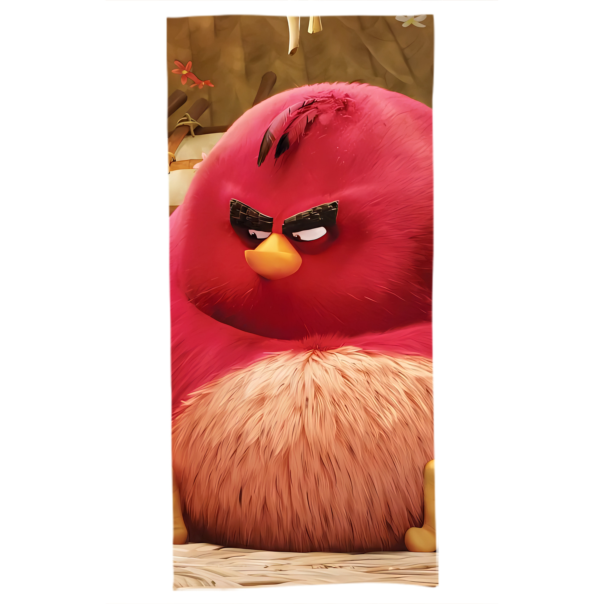（画像用） Angry Birds アングリーバード 大判バスタオル 70×140cm 吸水速乾 柔らかい肌触り