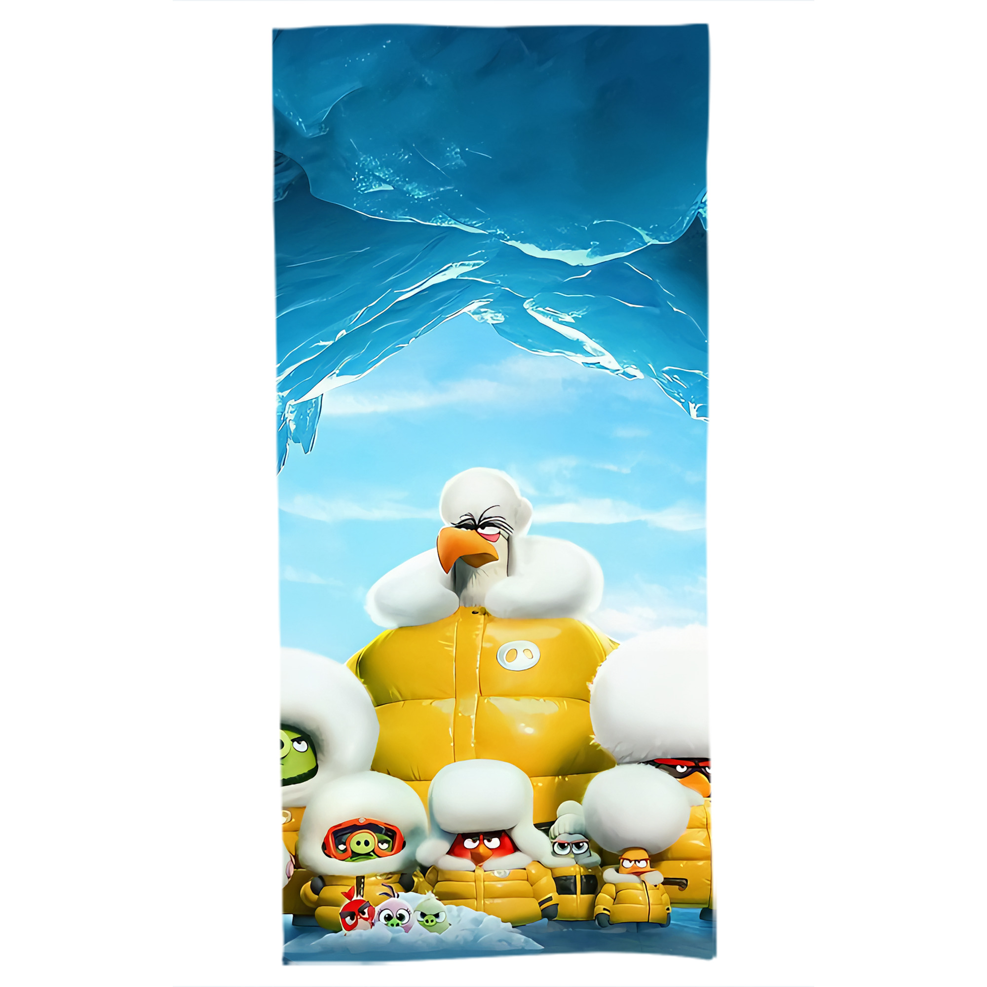 （画像用） Angry Birds アングリーバード 大判バスタオル 70×140cm 吸水速乾 柔らかい肌触り