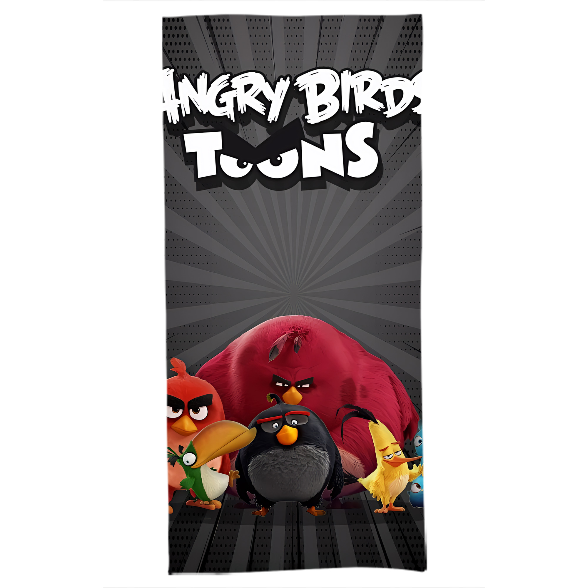 （画像用） Angry Birds アングリーバード 大判バスタオル 70×140cm 吸水速乾 柔らかい肌触り
