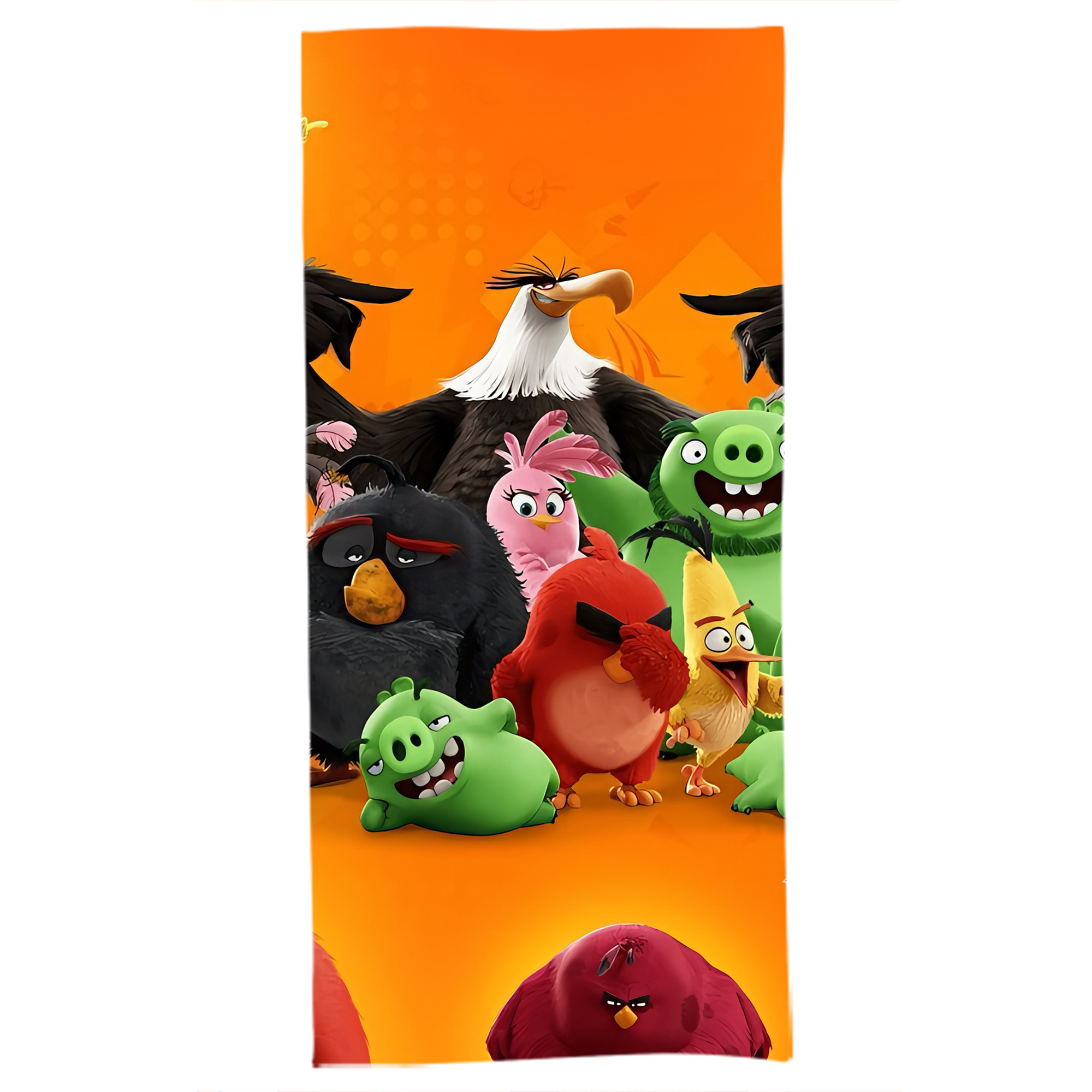 （画像用） Angry Birds アングリーバード 大判バスタオル 70×140cm 吸水速乾 柔らかい肌触り