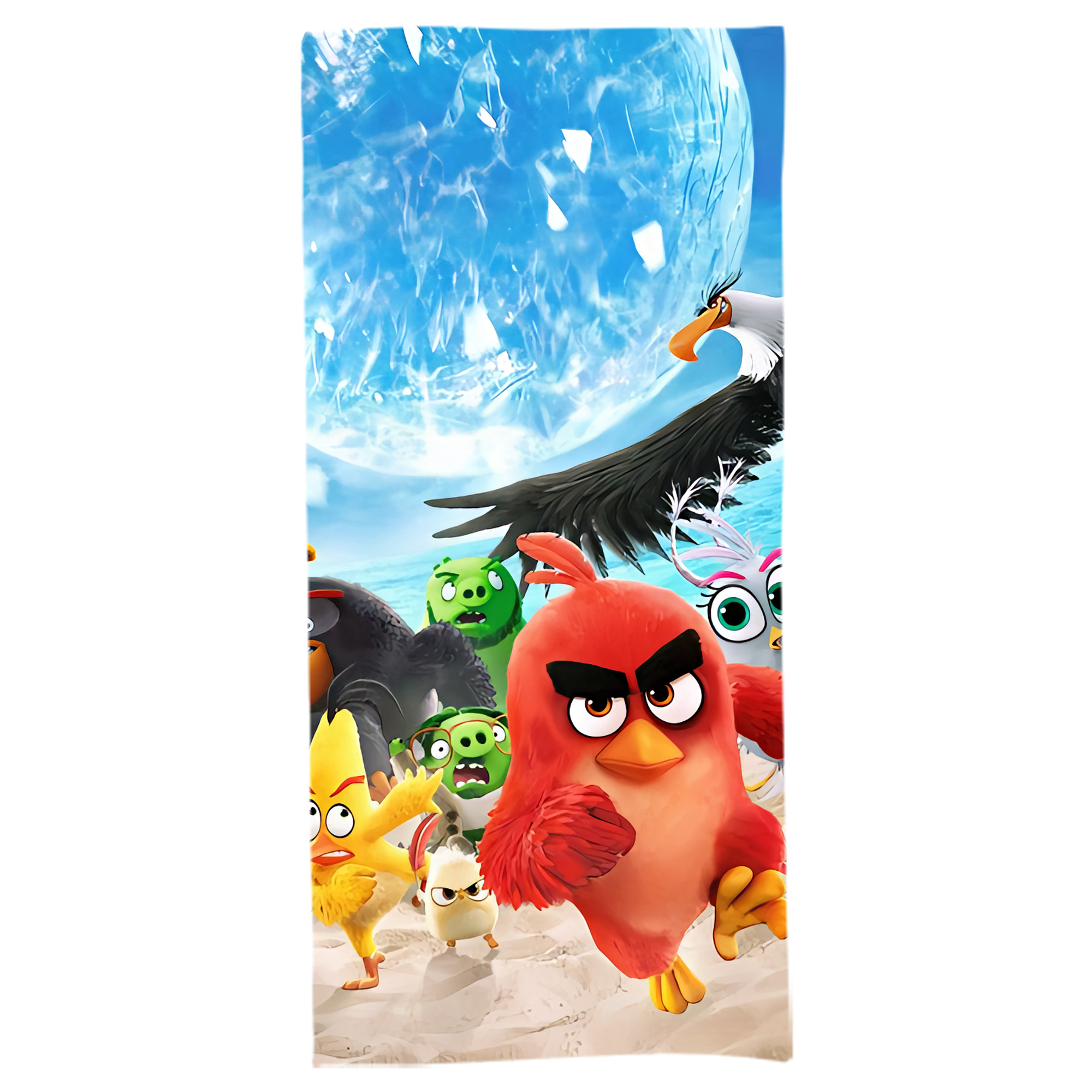 （画像用） Angry Birds アングリーバード 大判バスタオル 70×140cm 吸水速乾 柔らかい肌触り