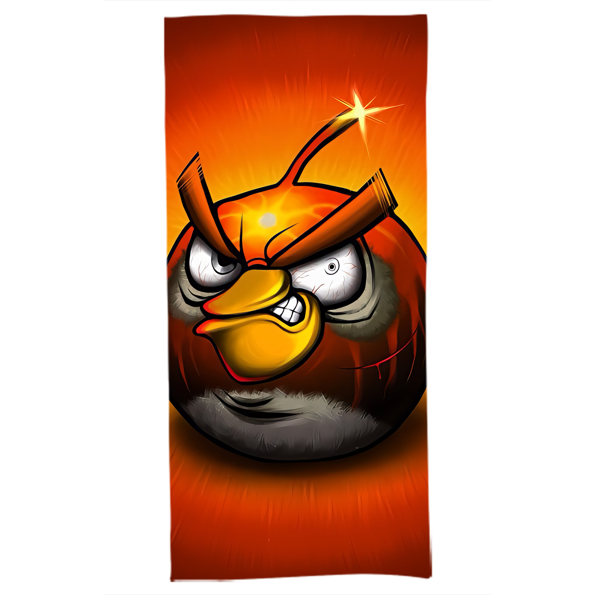 （画像用） Angry Birds アングリーバード 大判バスタオル 70×140cm 吸水速乾 柔らかい肌触り