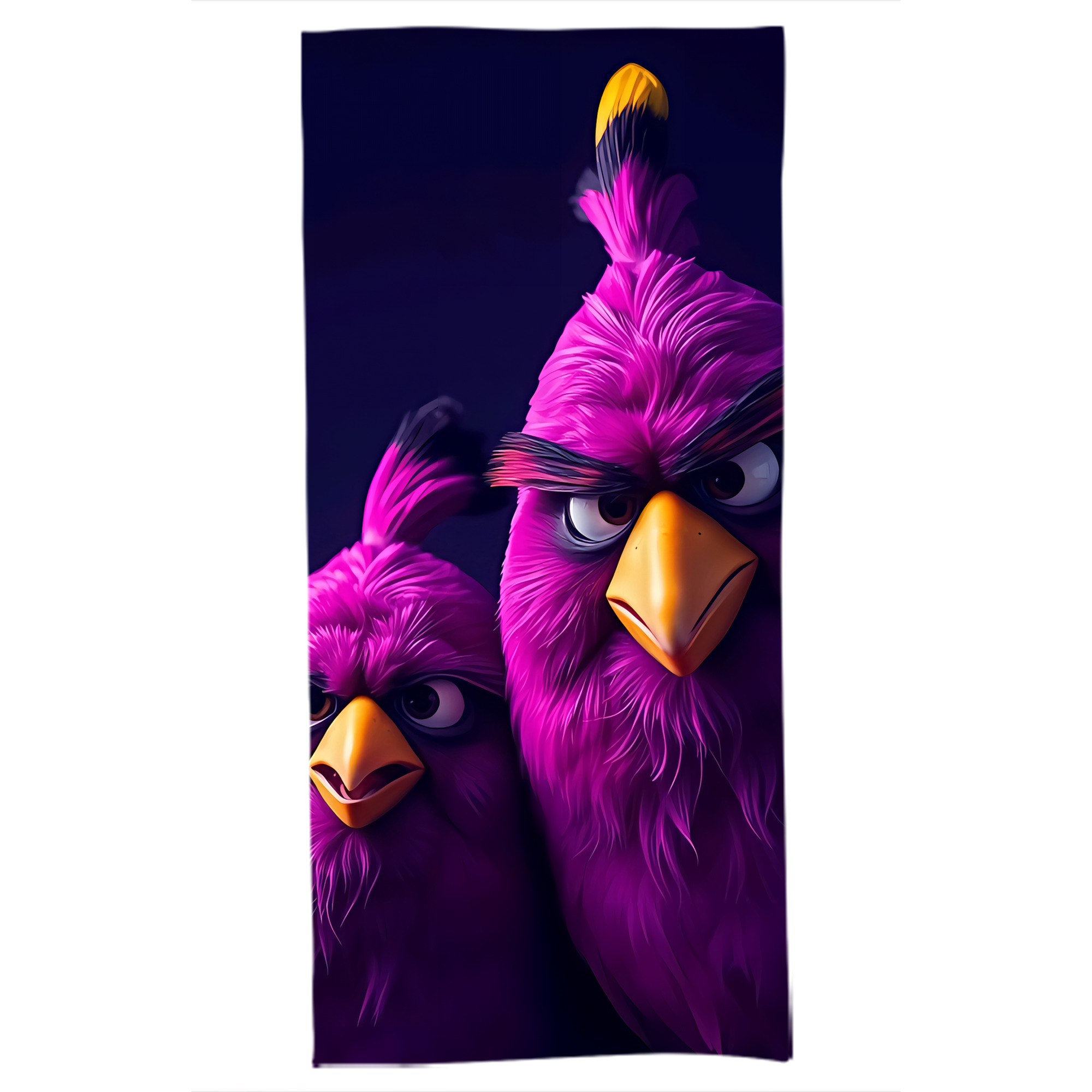 （画像用） Angry Birds アングリーバード 大判バスタオル 70×140cm 吸水速乾 柔らかい肌触り