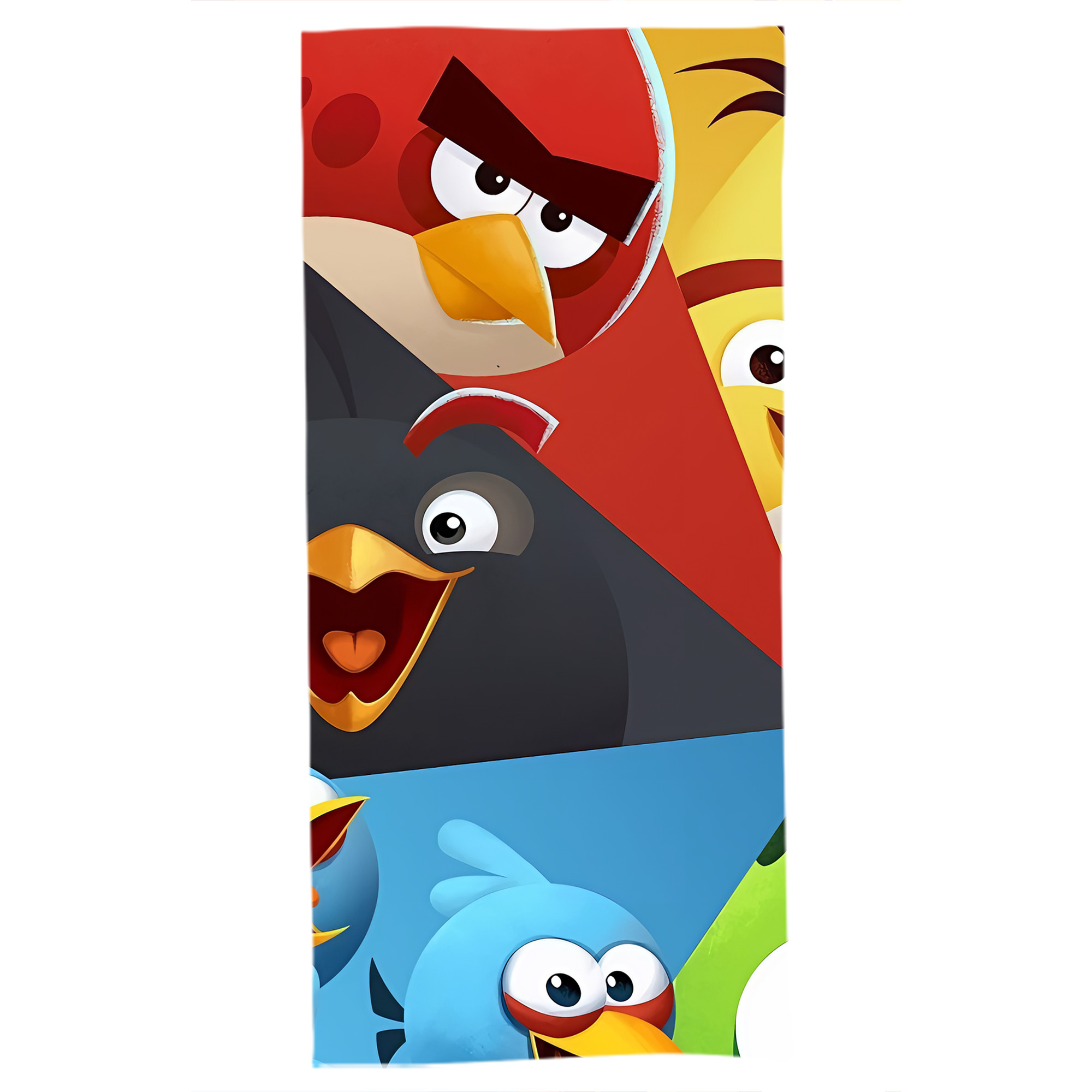 （画像用） Angry Birds アングリーバード 大判バスタオル 70×140cm 吸水速乾 柔らかい肌触り