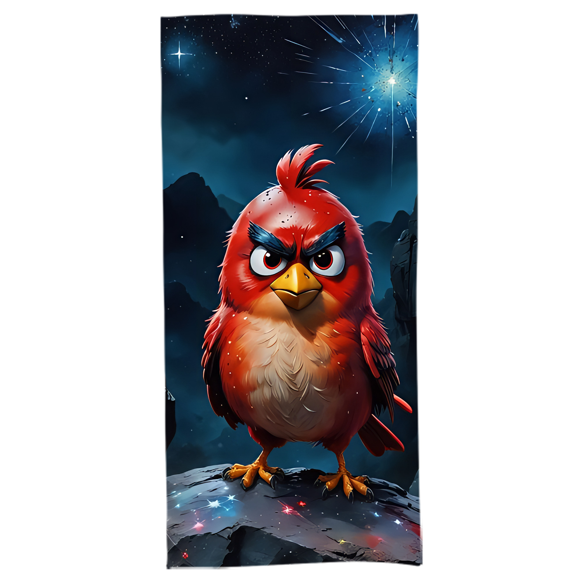 （画像用） Angry Birds アングリーバード 大判バスタオル 70×140cm 吸水速乾 柔らかい肌触り