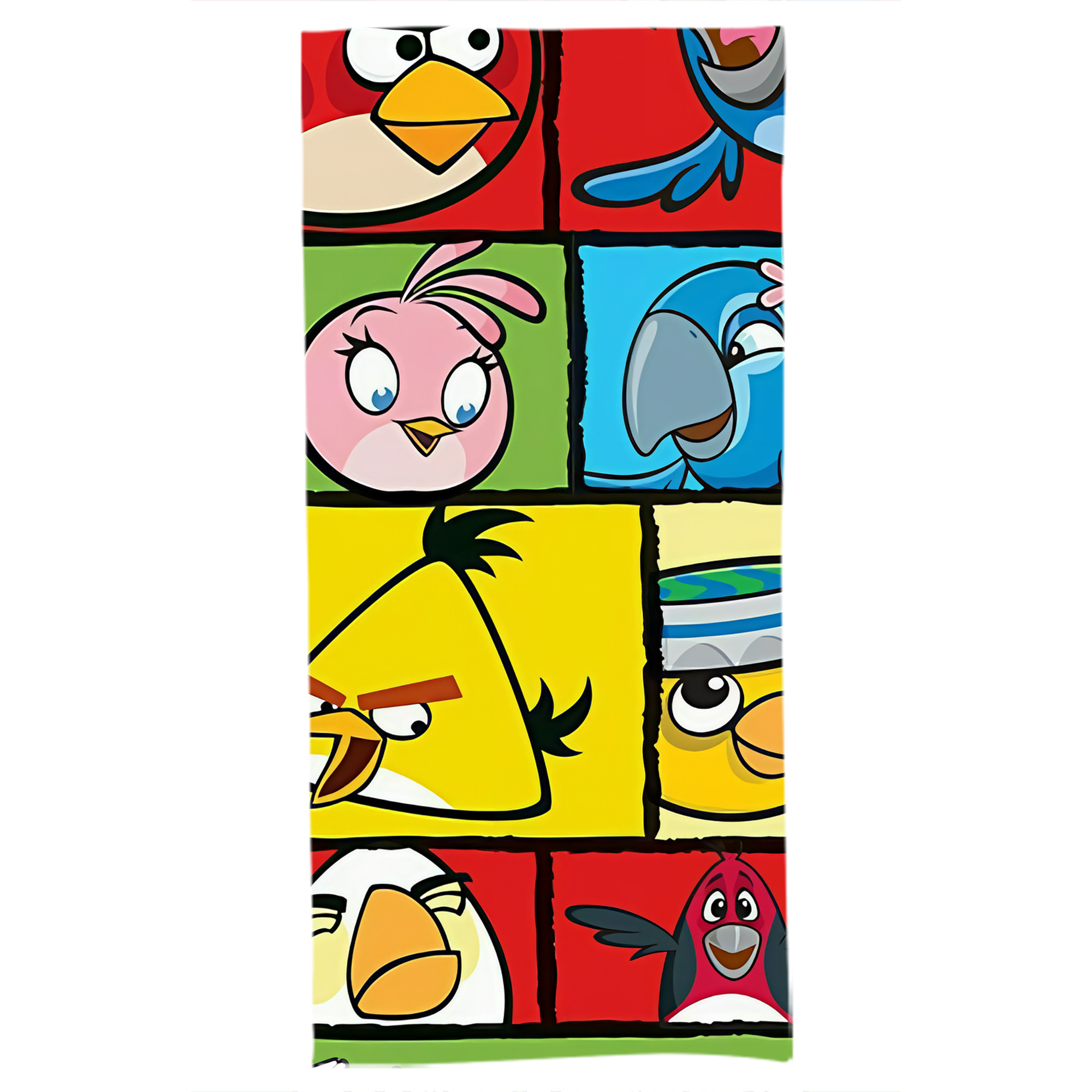 （画像用） Angry Birds アングリーバード 大判バスタオル 70×140cm 吸水速乾 柔らかい肌触り