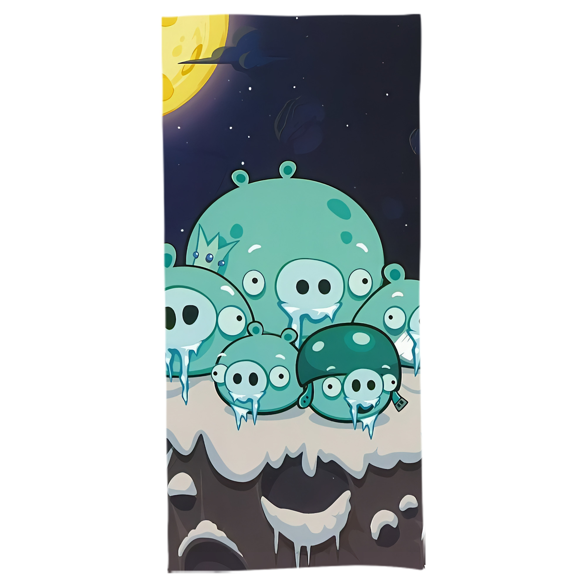 （画像用） Angry Birds アングリーバード 大判バスタオル 70×140cm 吸水速乾 柔らかい肌触り