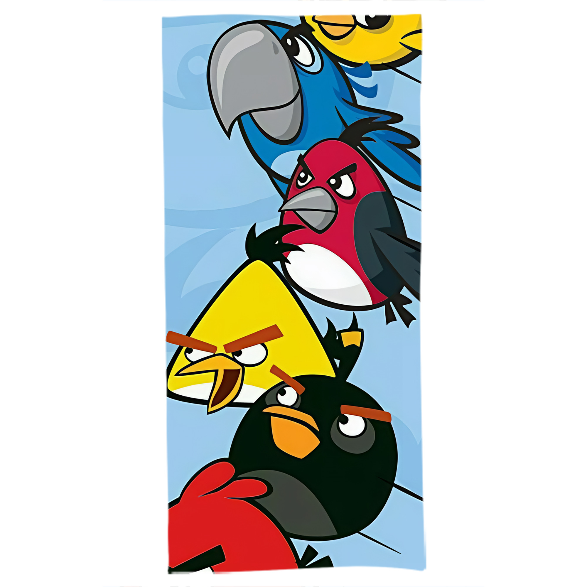 （画像用） Angry Birds アングリーバード 大判バスタオル 70×140cm 吸水速乾 柔らかい肌触り