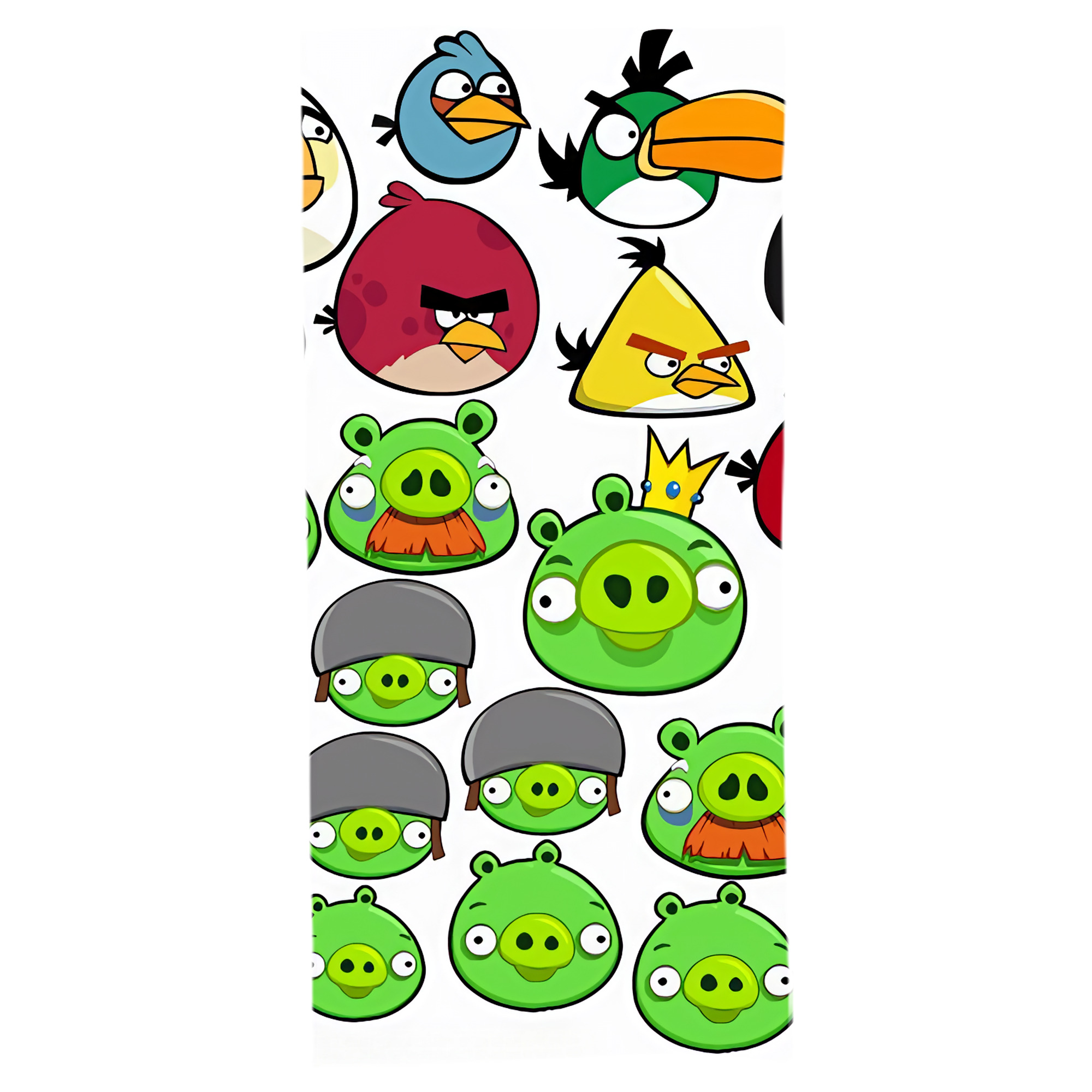 （画像用） Angry Birds アングリーバード 大判バスタオル 70×140cm 吸水速乾 柔らかい肌触り