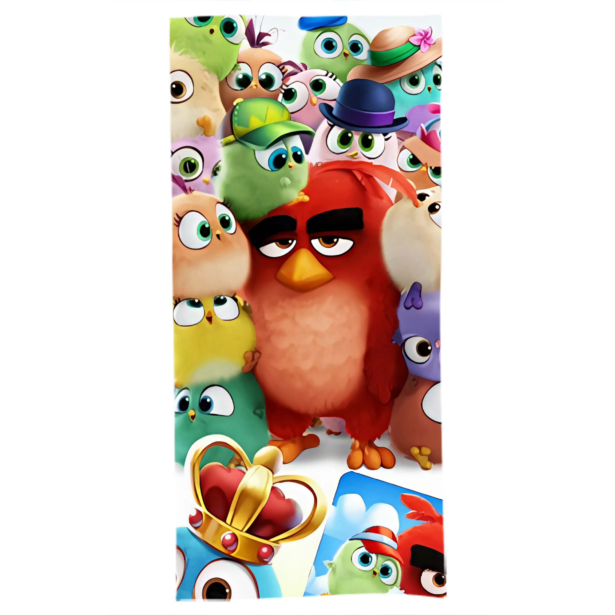 （画像用） Angry Birds アングリーバード 大判バスタオル 70×140cm 吸水速乾 柔らかい肌触り