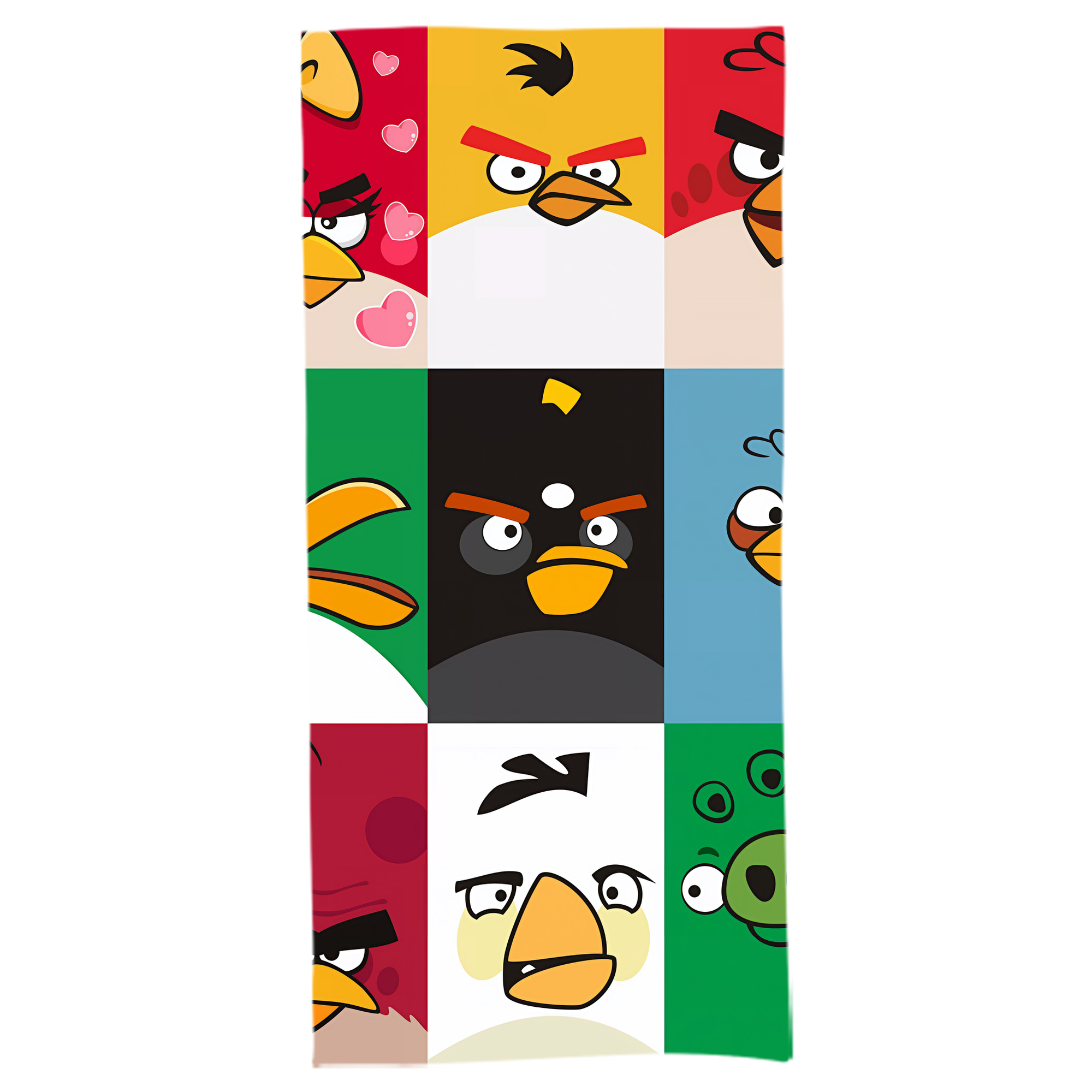 （画像用） Angry Birds アングリーバード 大判バスタオル 70×140cm 吸水速乾 柔らかい肌触り