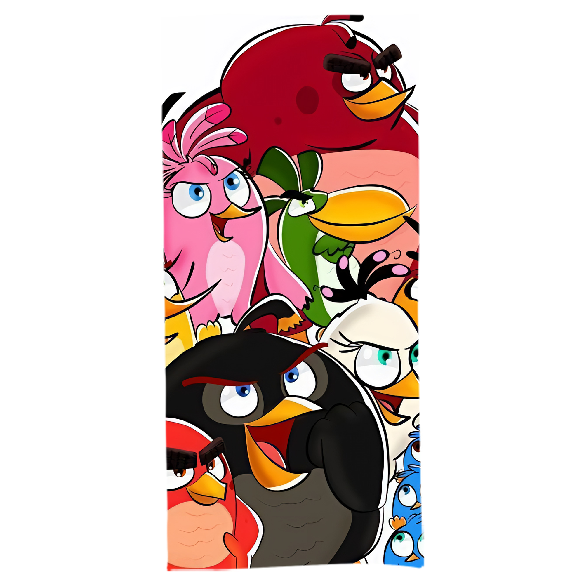 （画像用） Angry Birds アングリーバード 大判バスタオル 70×140cm 吸水速乾 柔らかい肌触り