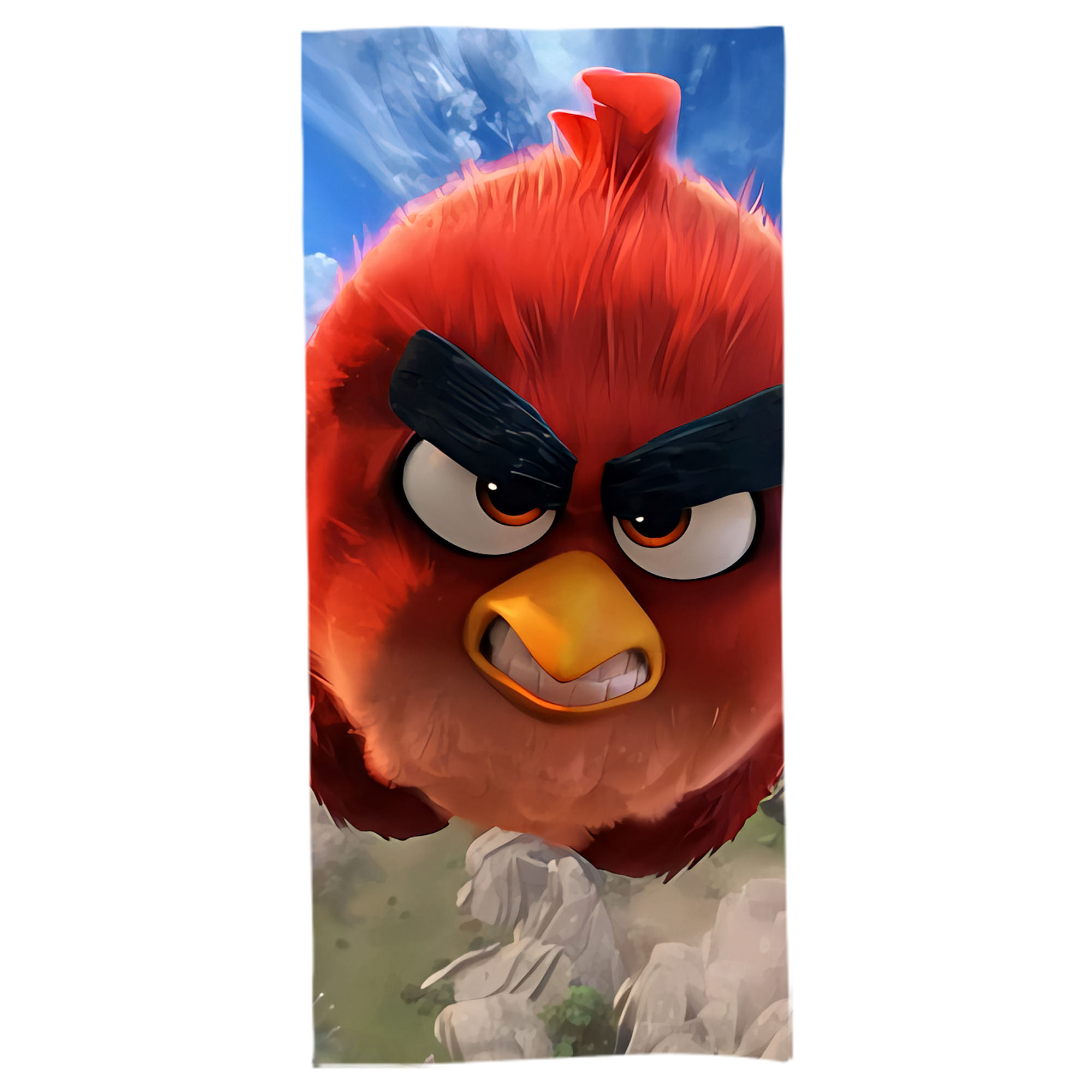 （画像用） Angry Birds アングリーバード 大判バスタオル 70×140cm 吸水速乾 柔らかい肌触り